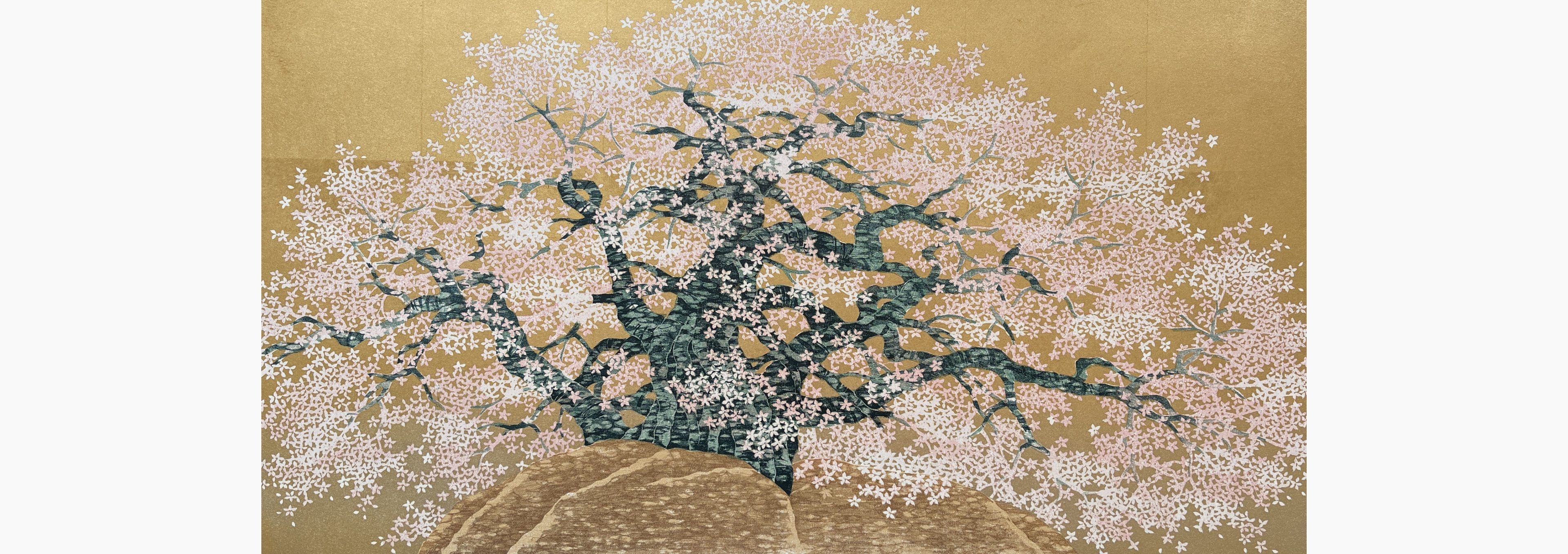 Original woodblock print - Hajime Namiki - Ishiwari-Sakura (Iwate)