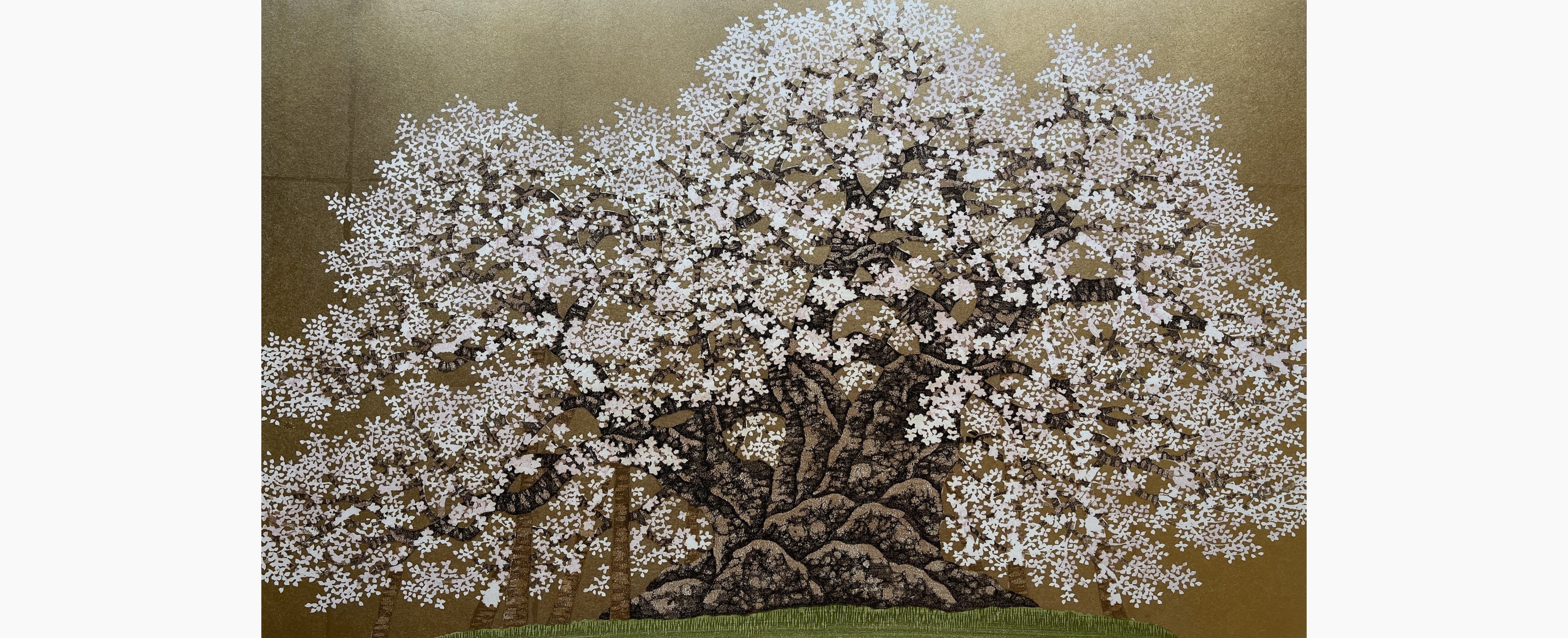 Original woodblock print - Hajime Namiki - Kubo Cherry of Isazawa (Yamagata)