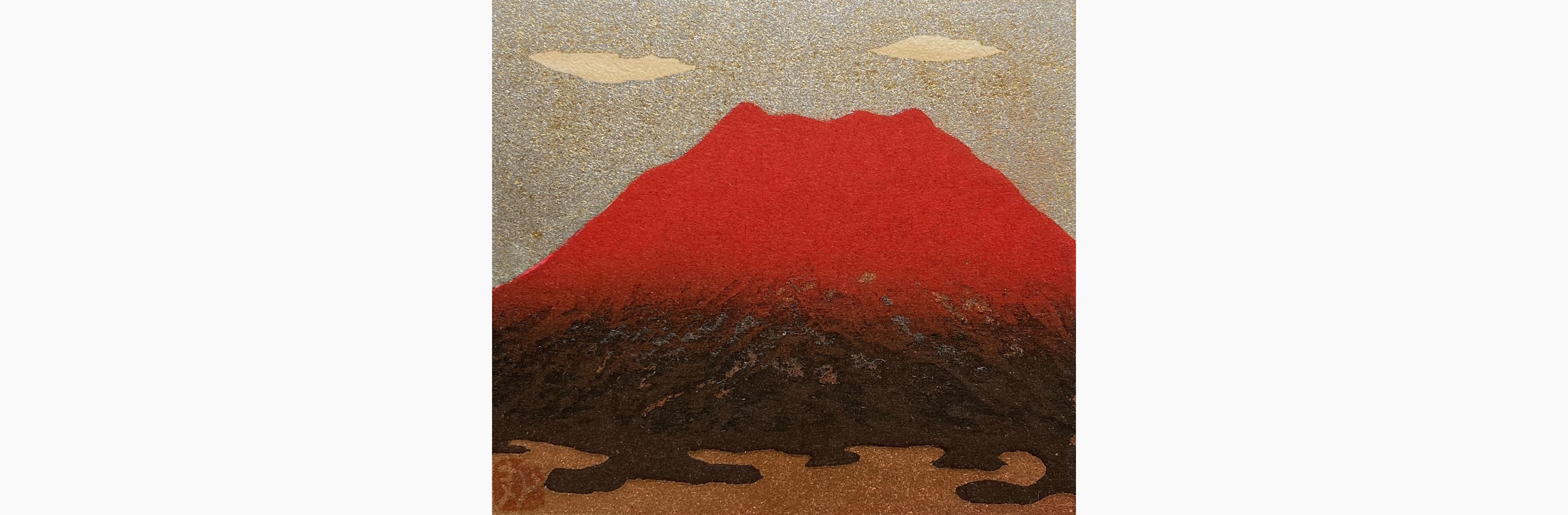 Original woodblock print - Kunio Kaneko - Fuji 93