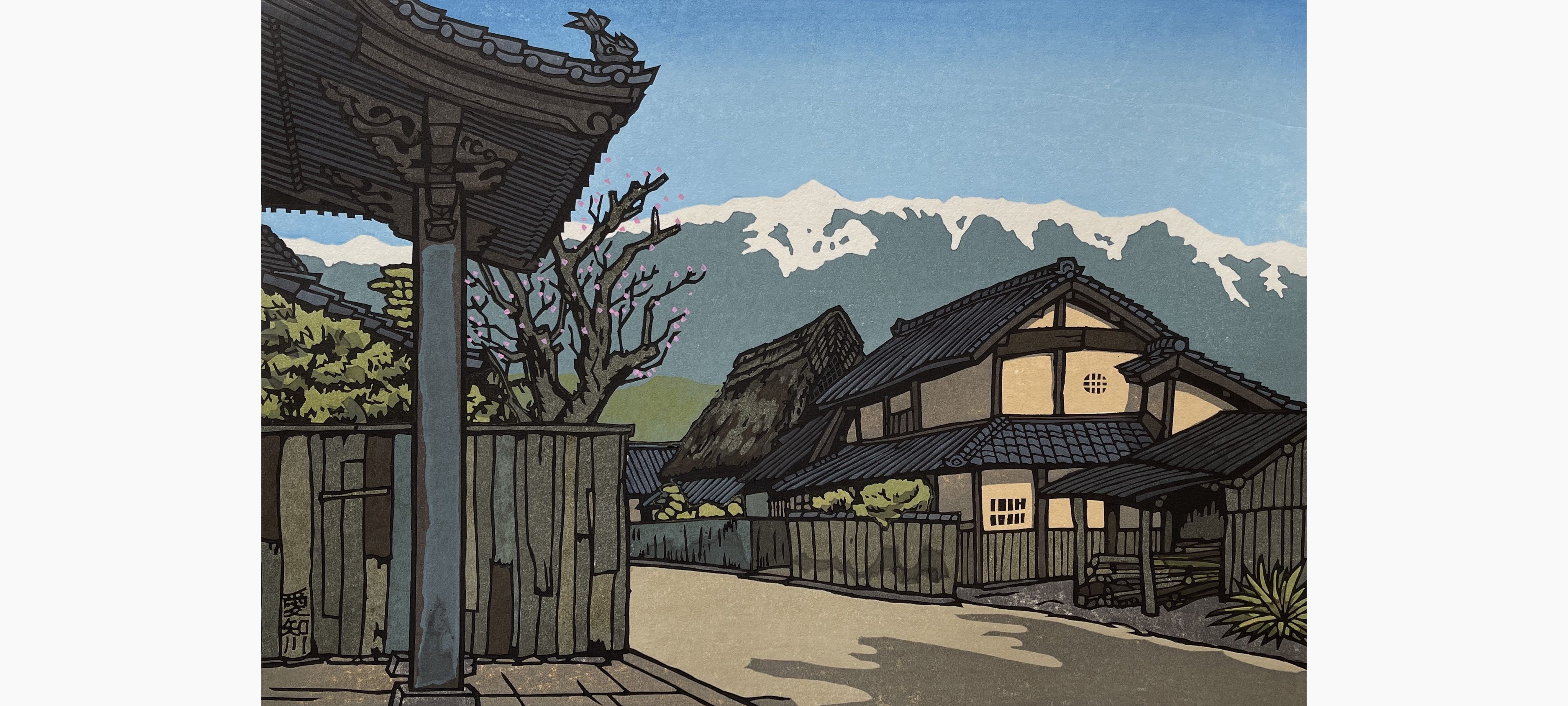 Original woodblock print - Nishijima Katsuyuki - Echigawa