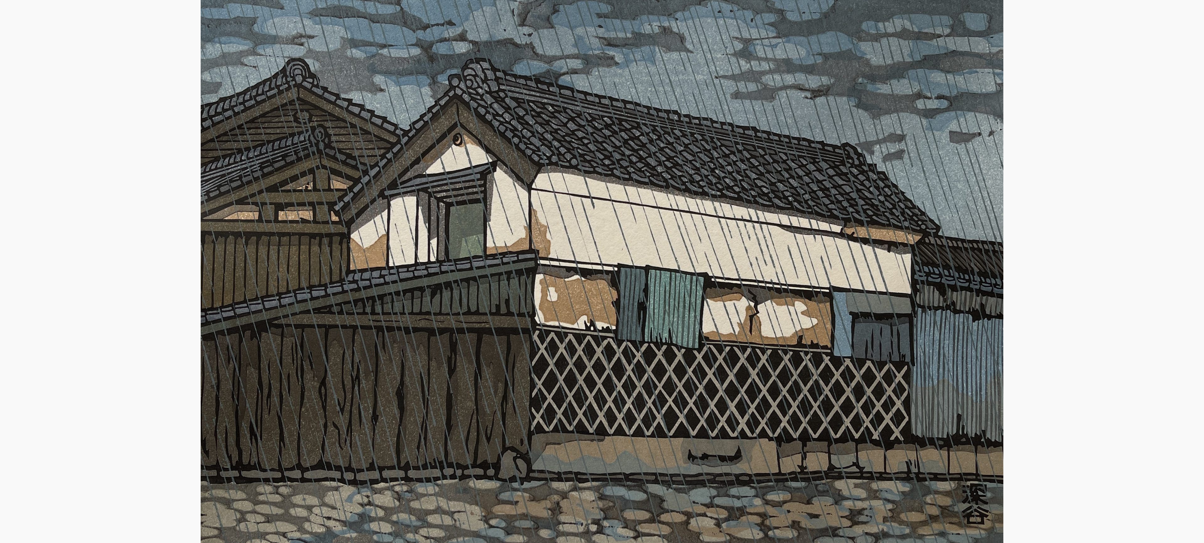Original woodblock print - Nishijima Katsuyuki - Fukaya
