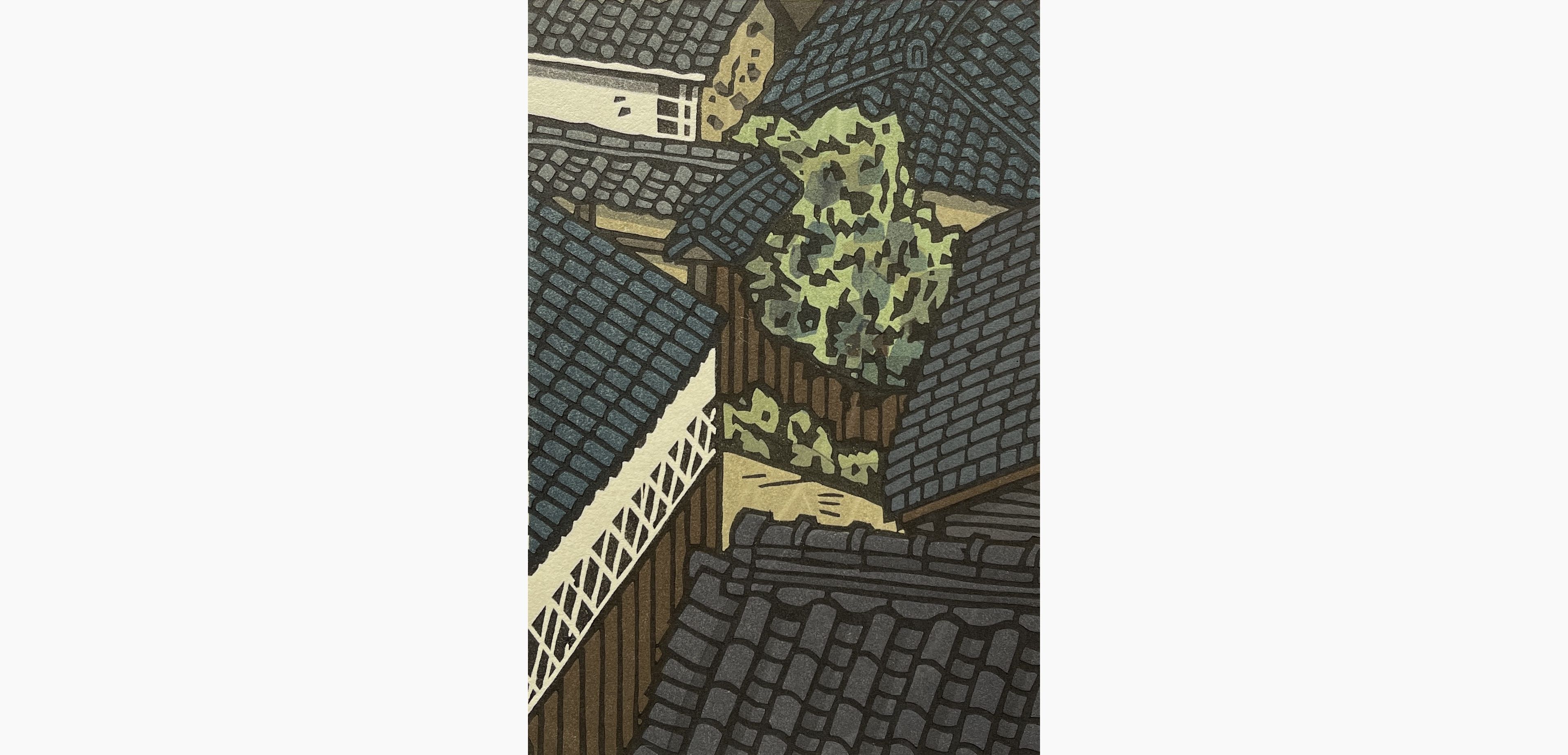 Original woodblock print - Nishijima Katsuyuki - Refreshing
