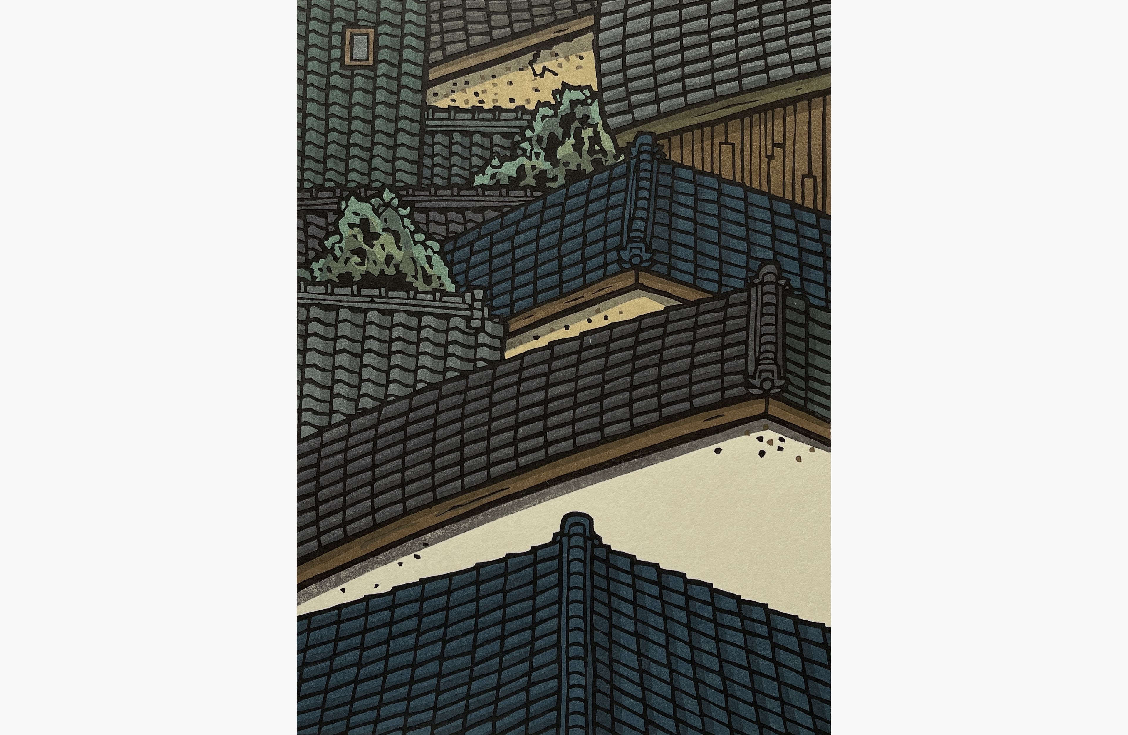Original woodblock print - Nishijima Katsuyuki - Ultimate Day