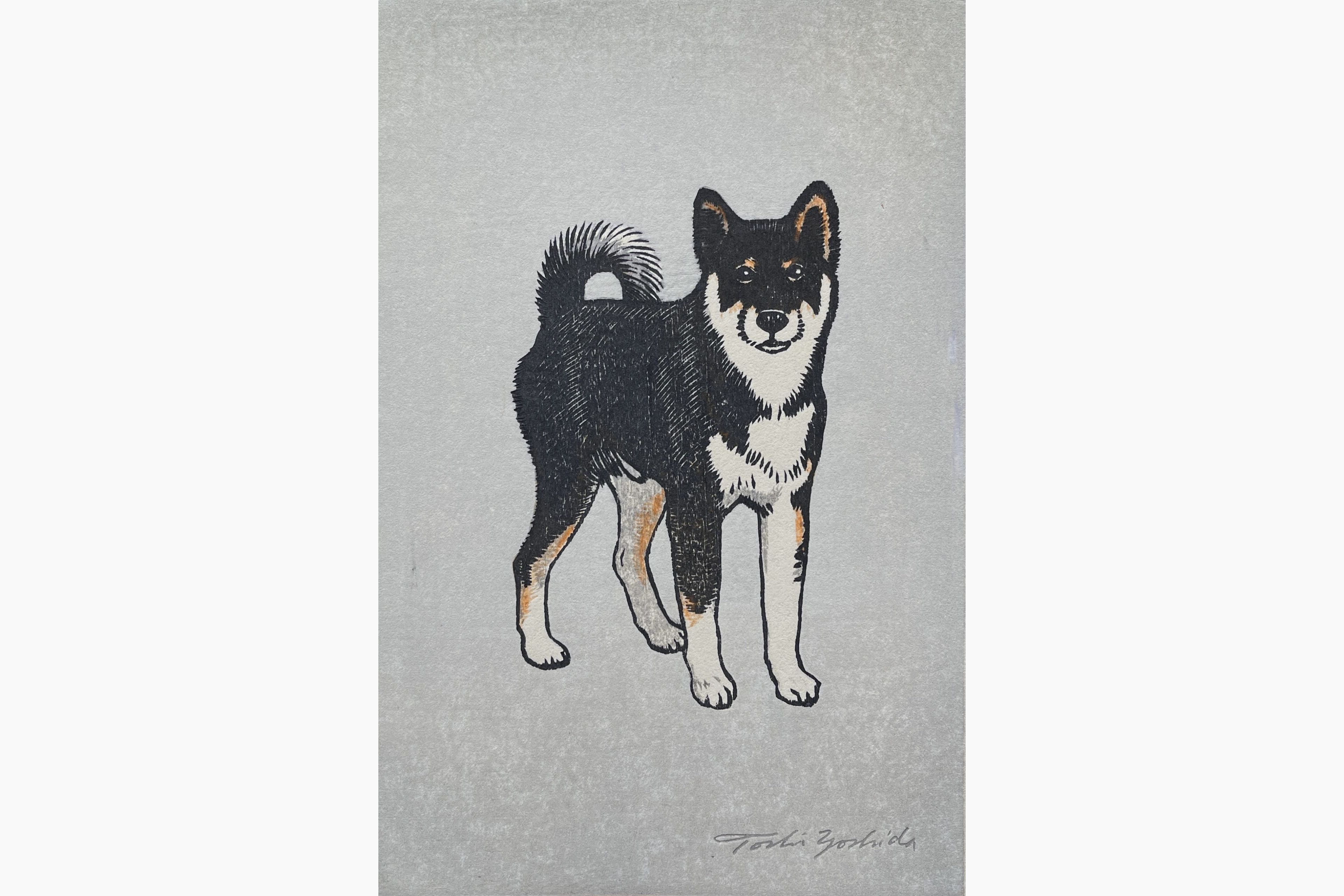 Original woodblock print - Toshi Yoshida - Monjiro
