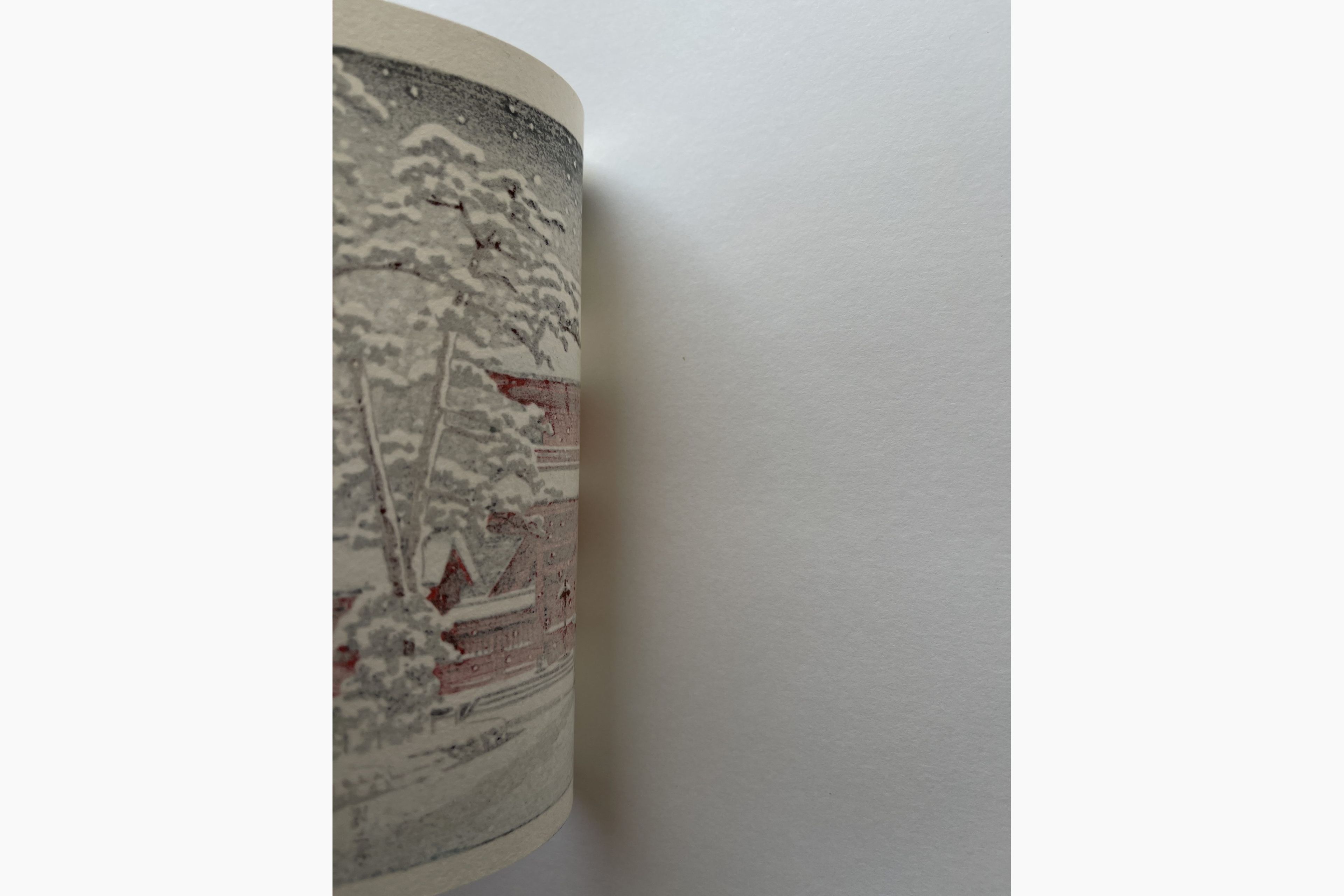Woodblock print - Kawase Hasui - Zojo Temple in Snow
