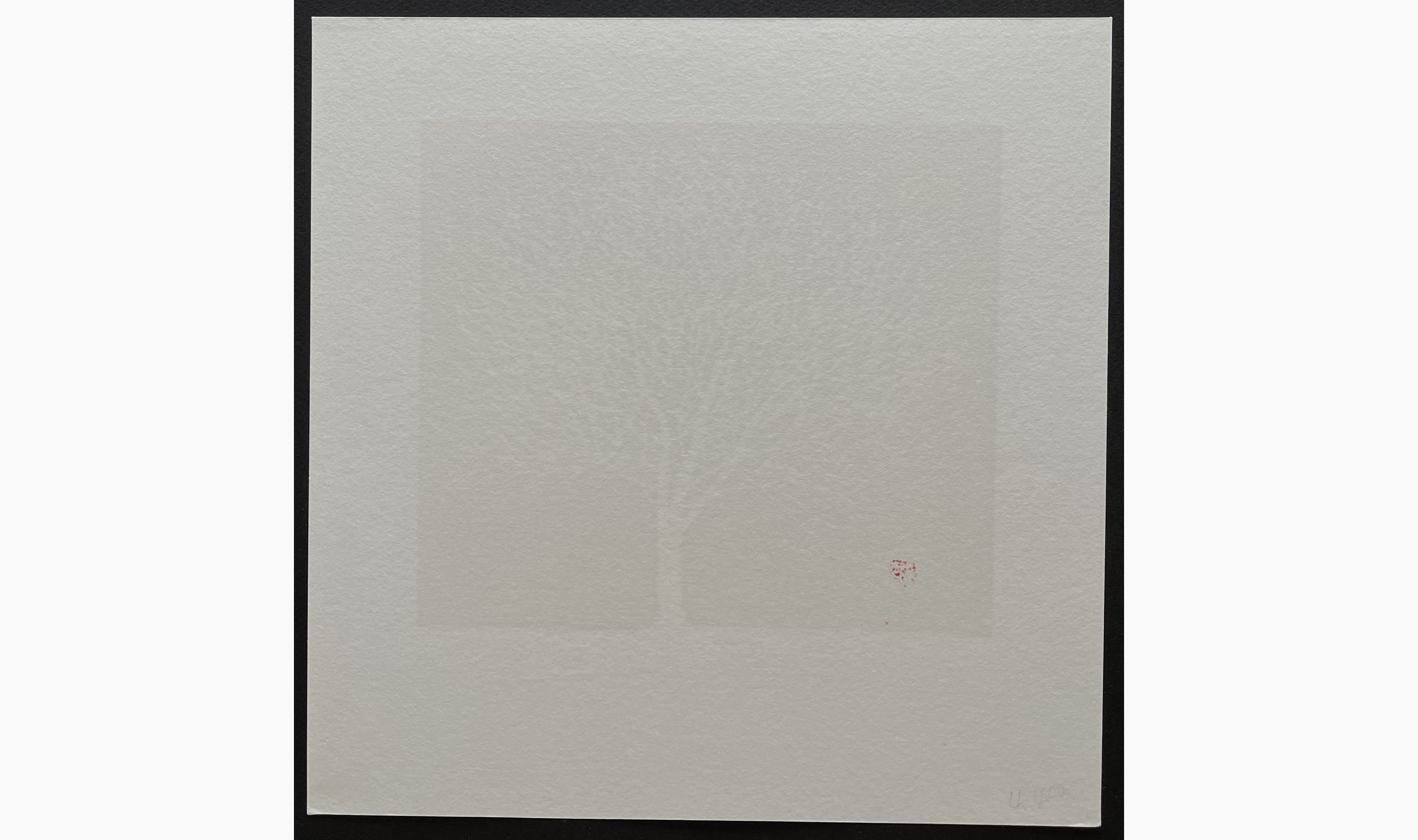 Woodblock print - Kunio Kaneko - White Tree