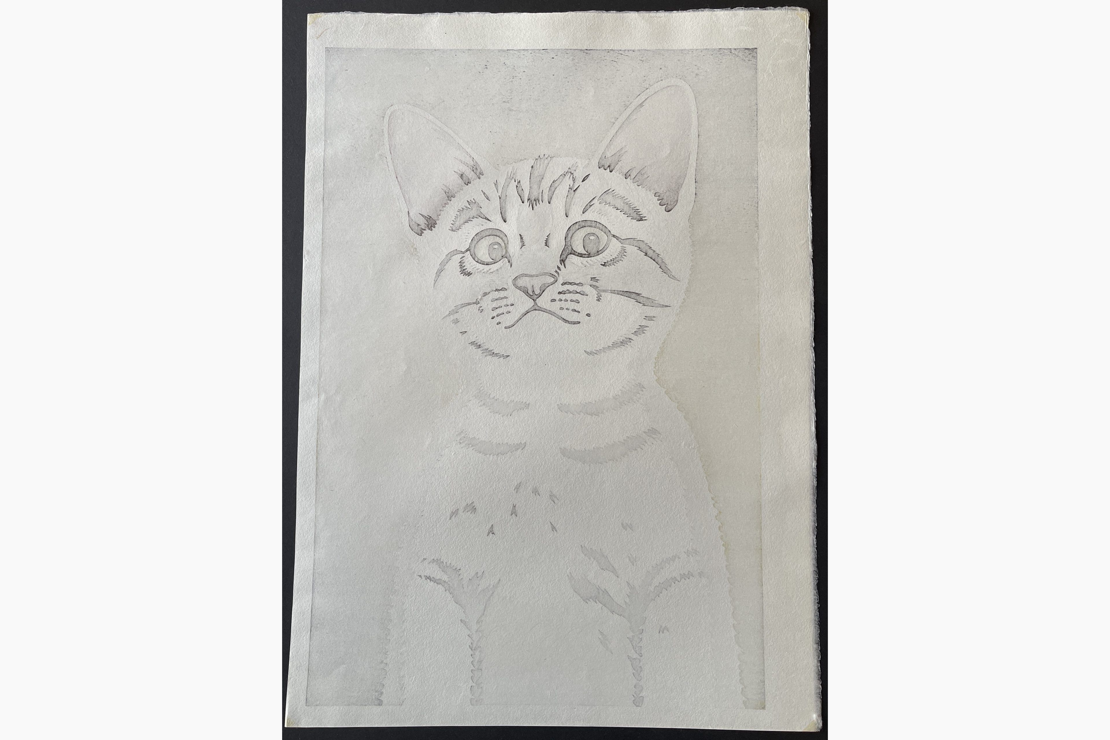 Japanese print - Tsukasa Yoshida - Eye to Eye