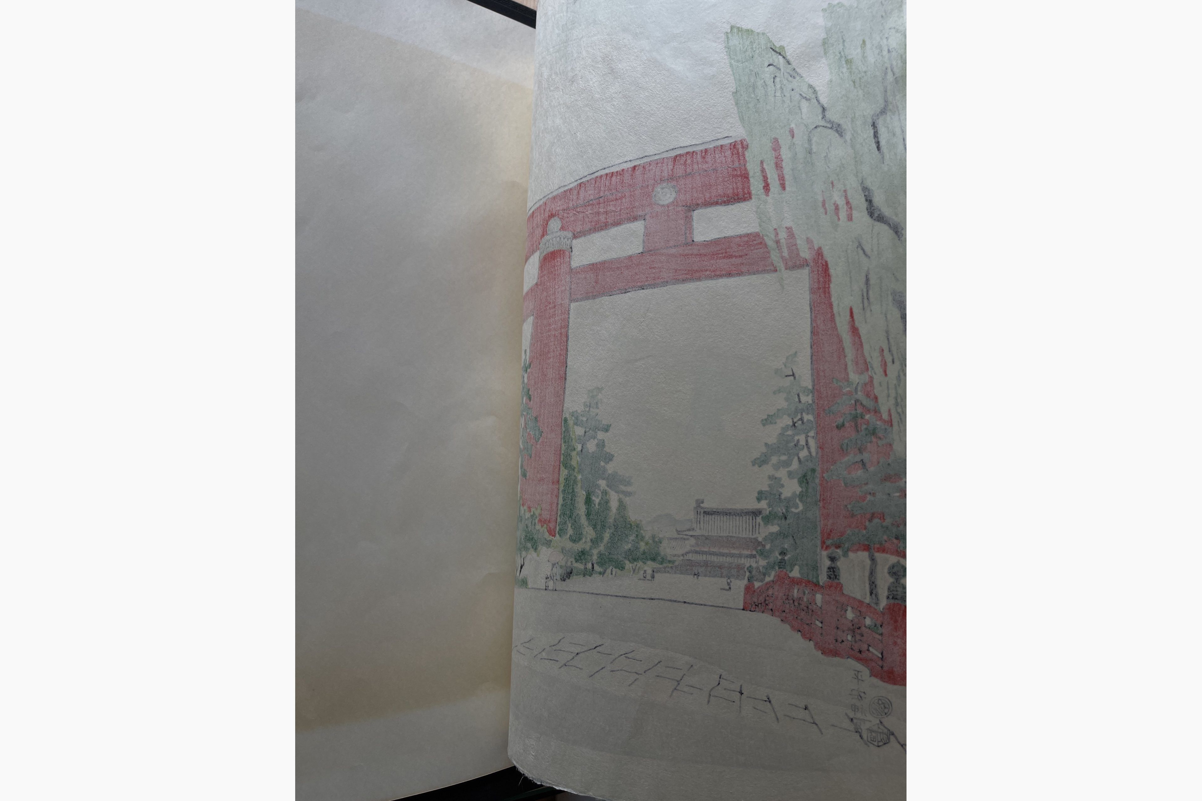 The Big Torii of the Heian Shrine, September in Kyoto