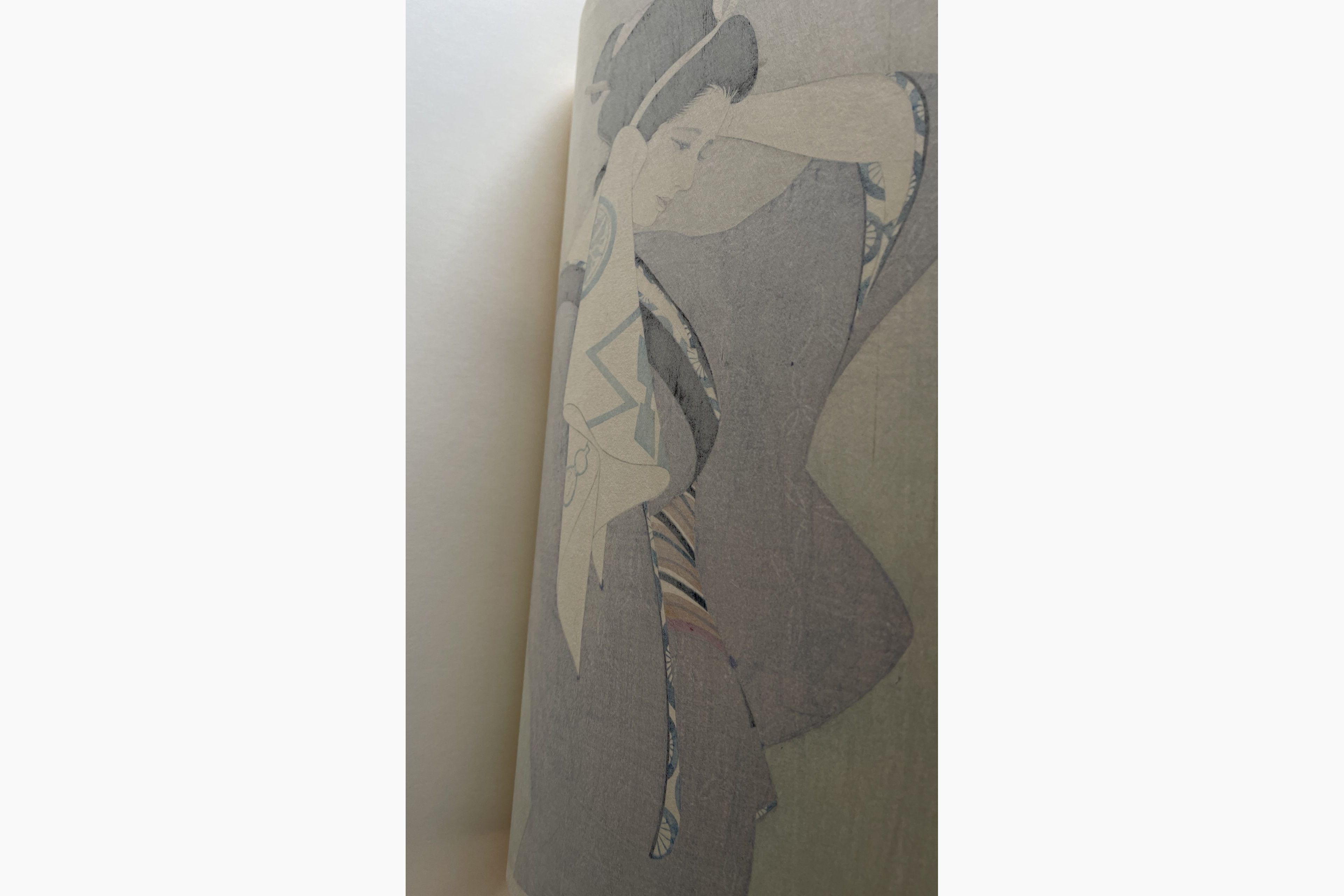 Woodblock print - Sentaro Iwata - After the Bath