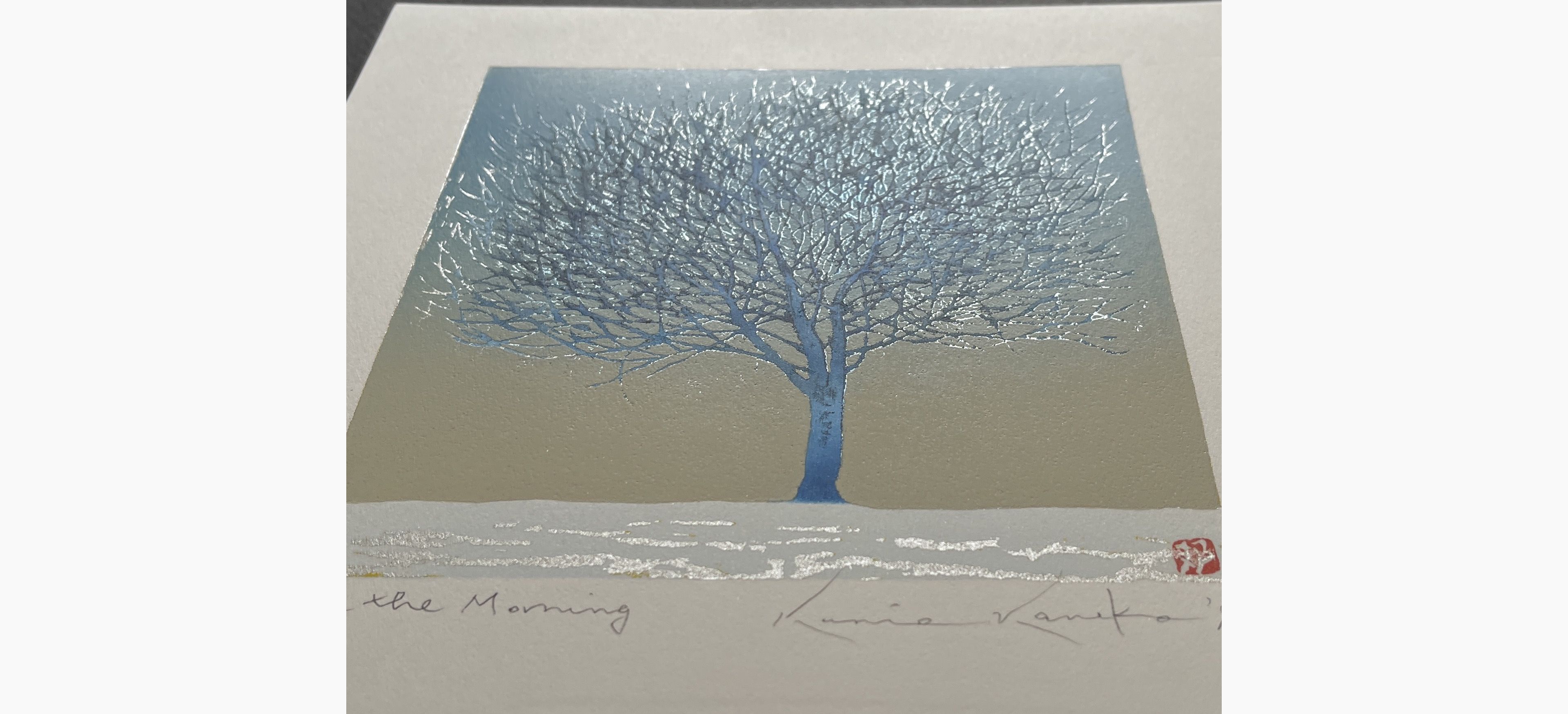 Japanese print - Kunio Kaneko - In the Morning