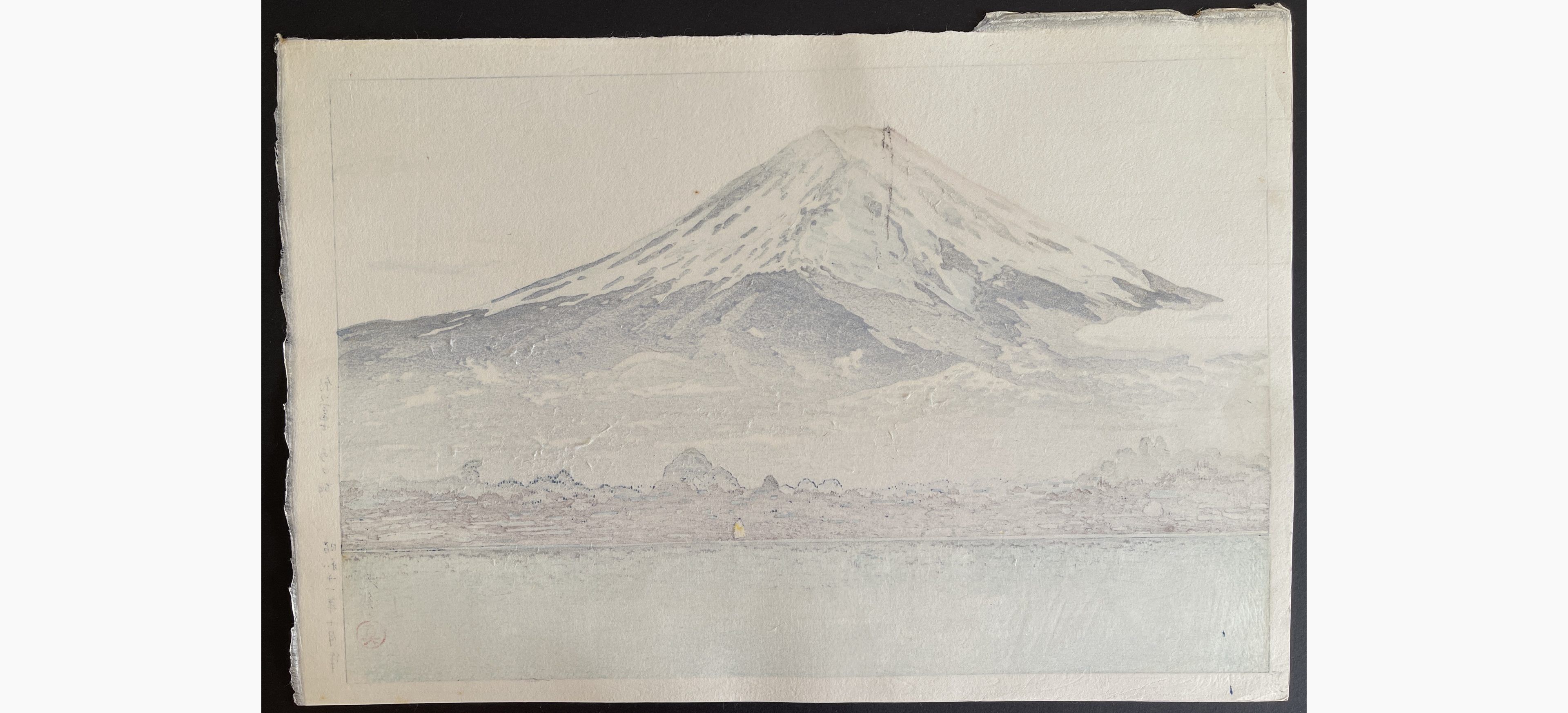 Japanese print - Tsuchiya Koitsu - Lake Kawaguchi