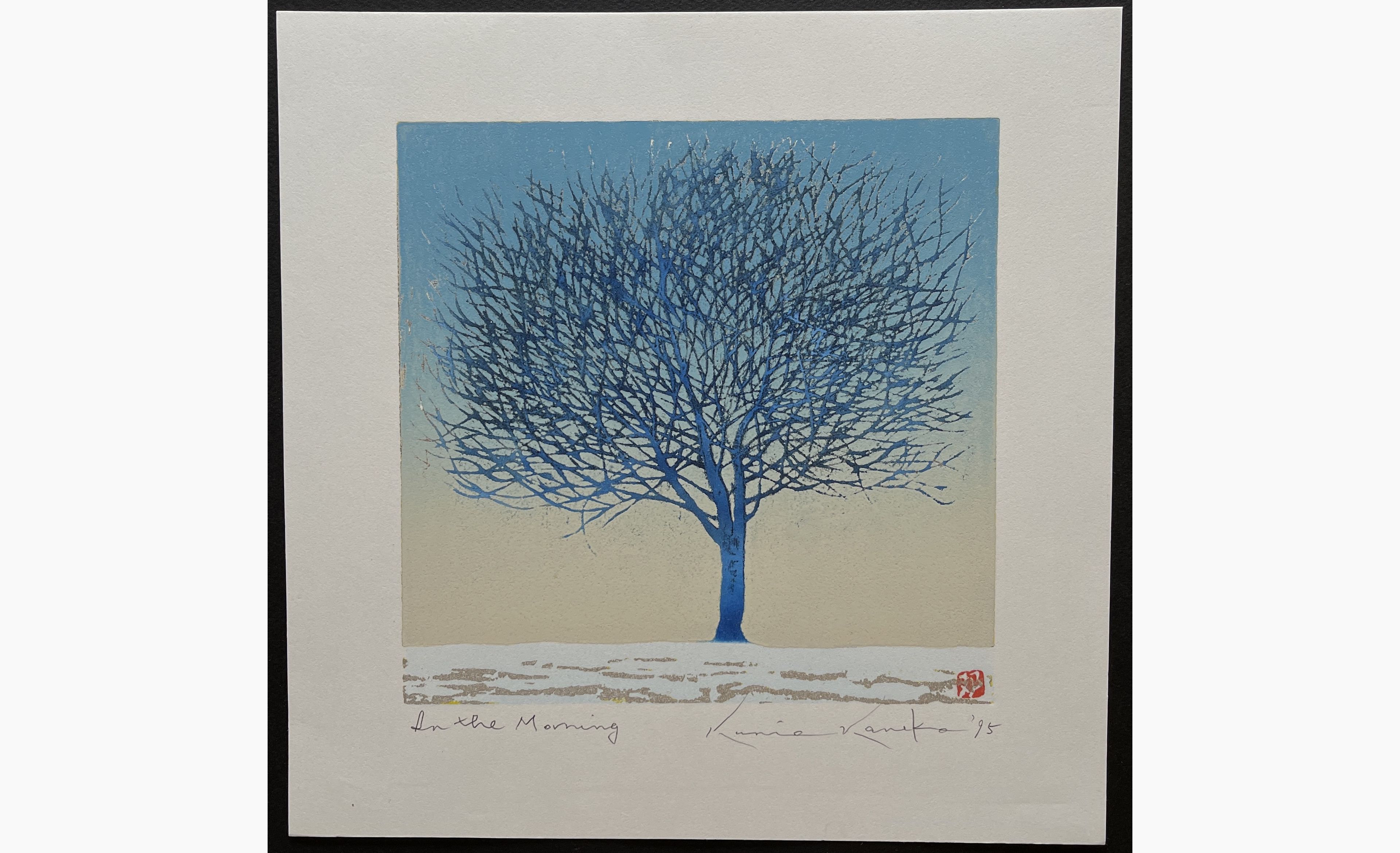 Japanese woodblock print - Kunio Kaneko - In the Morning
