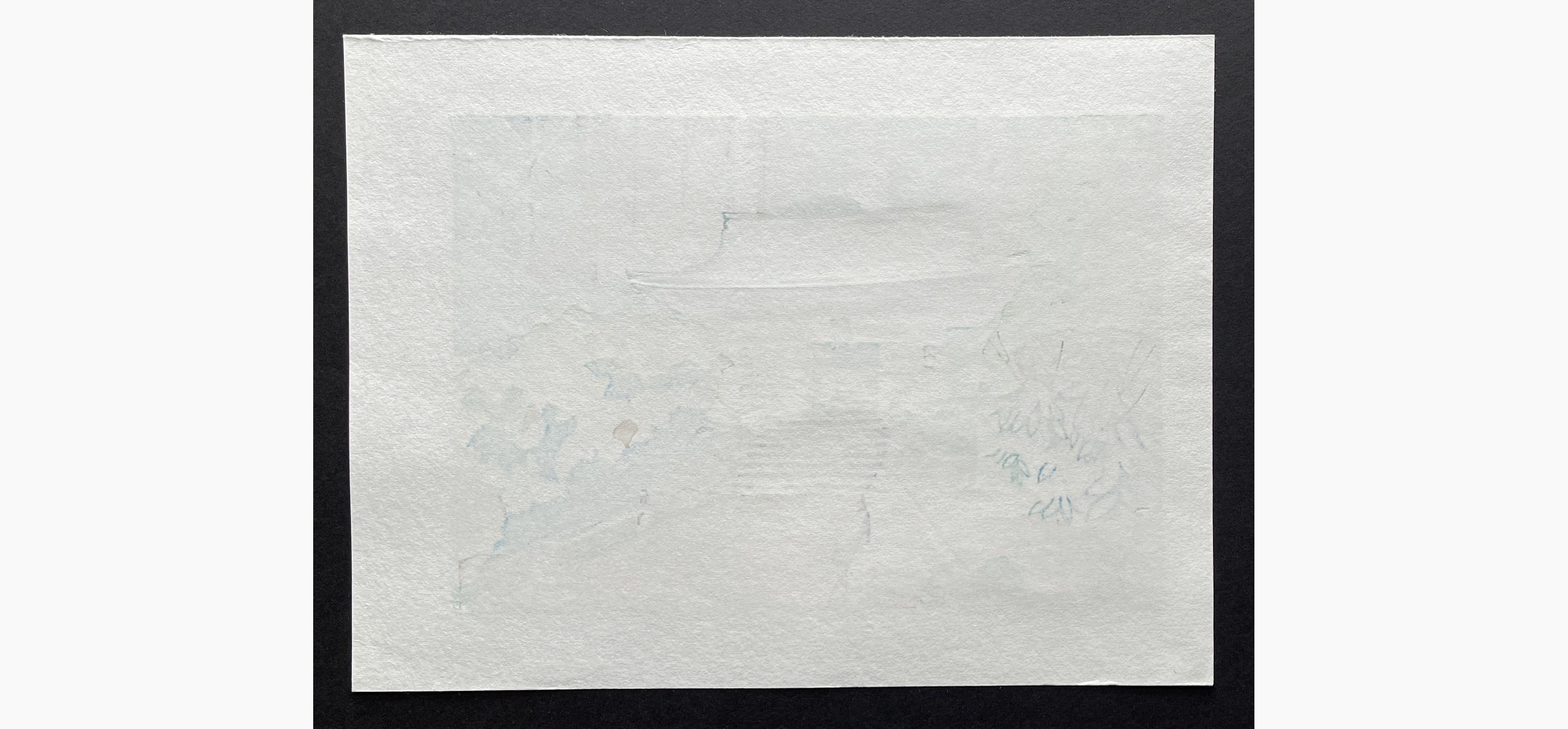 Japanese print - Junichi Mibugawa - Temple in the Mountains