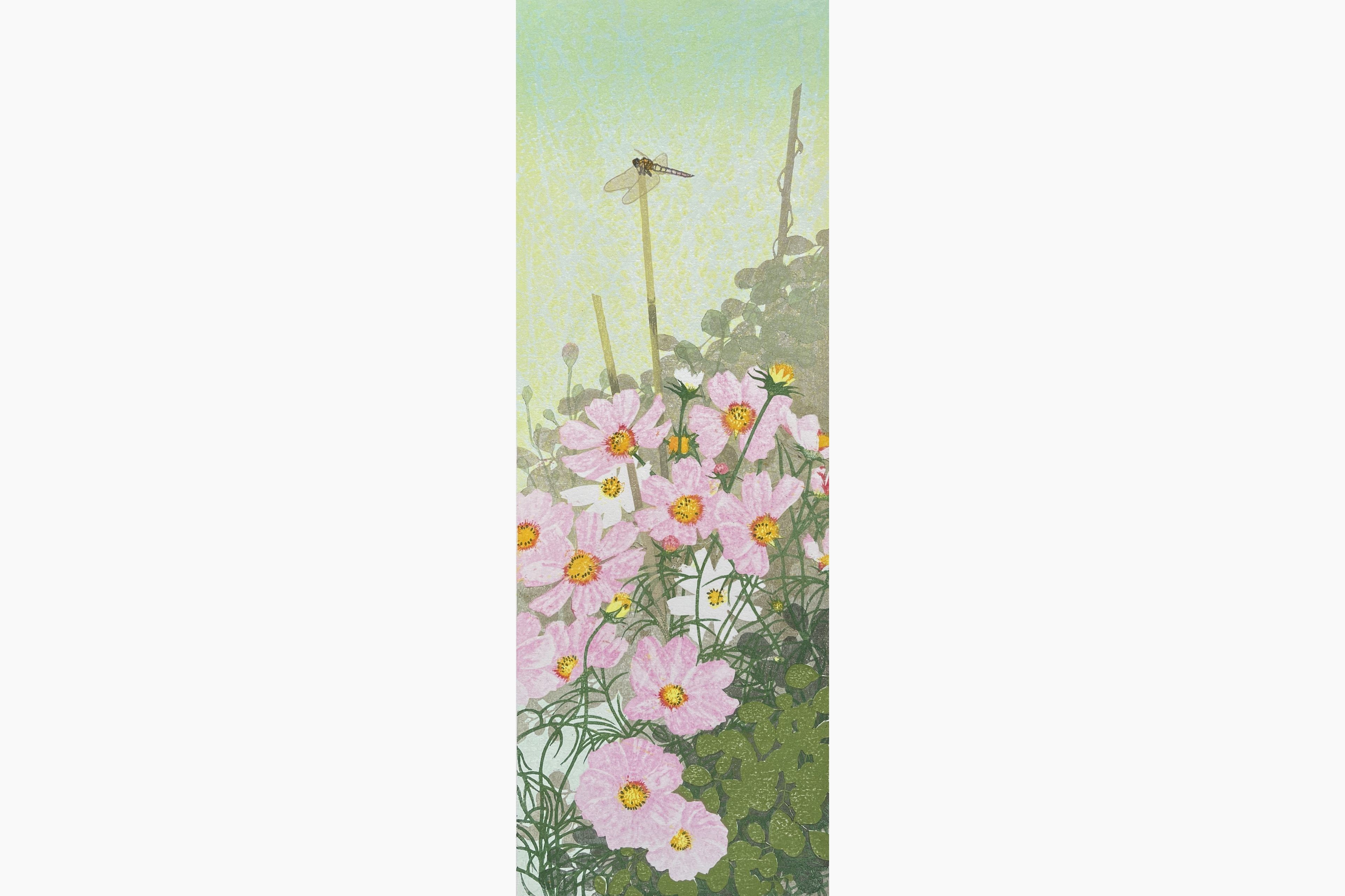 Original woodblock print - Yamamoto Hiromu - Poppy