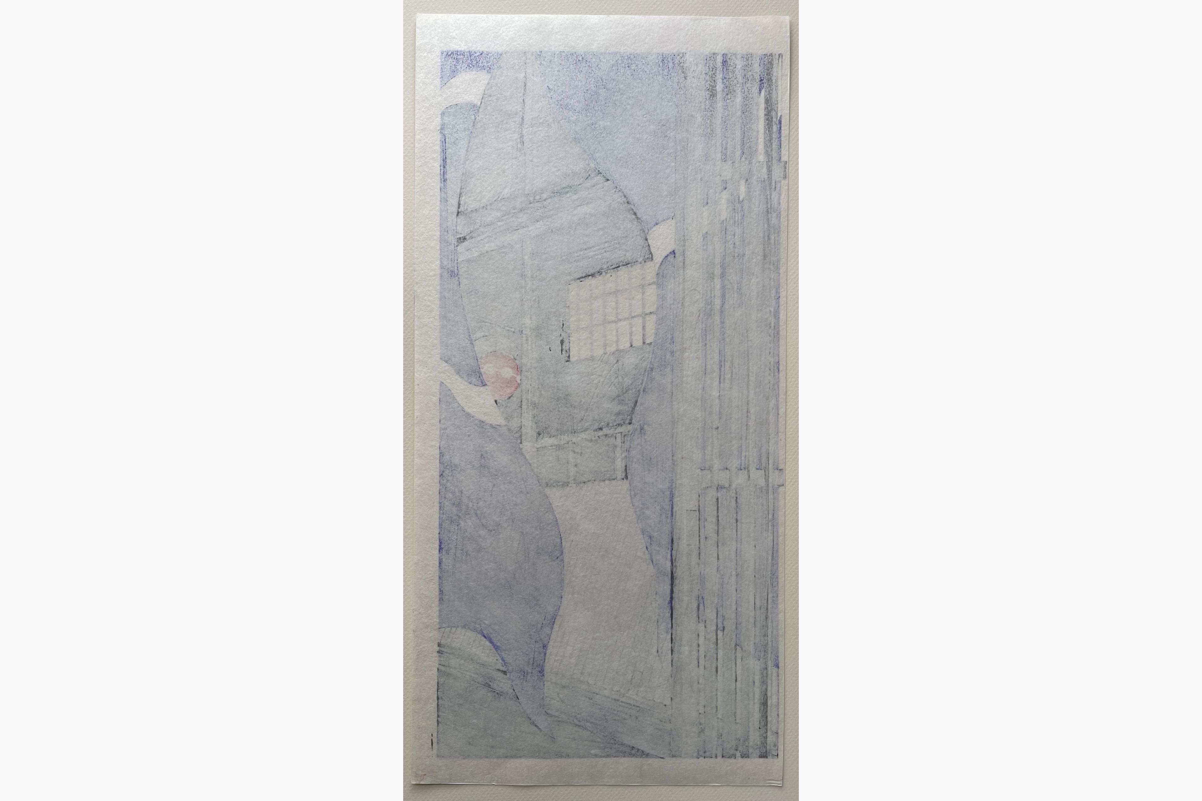 Woodblock print - Teruhide Kato - Purple Breeze