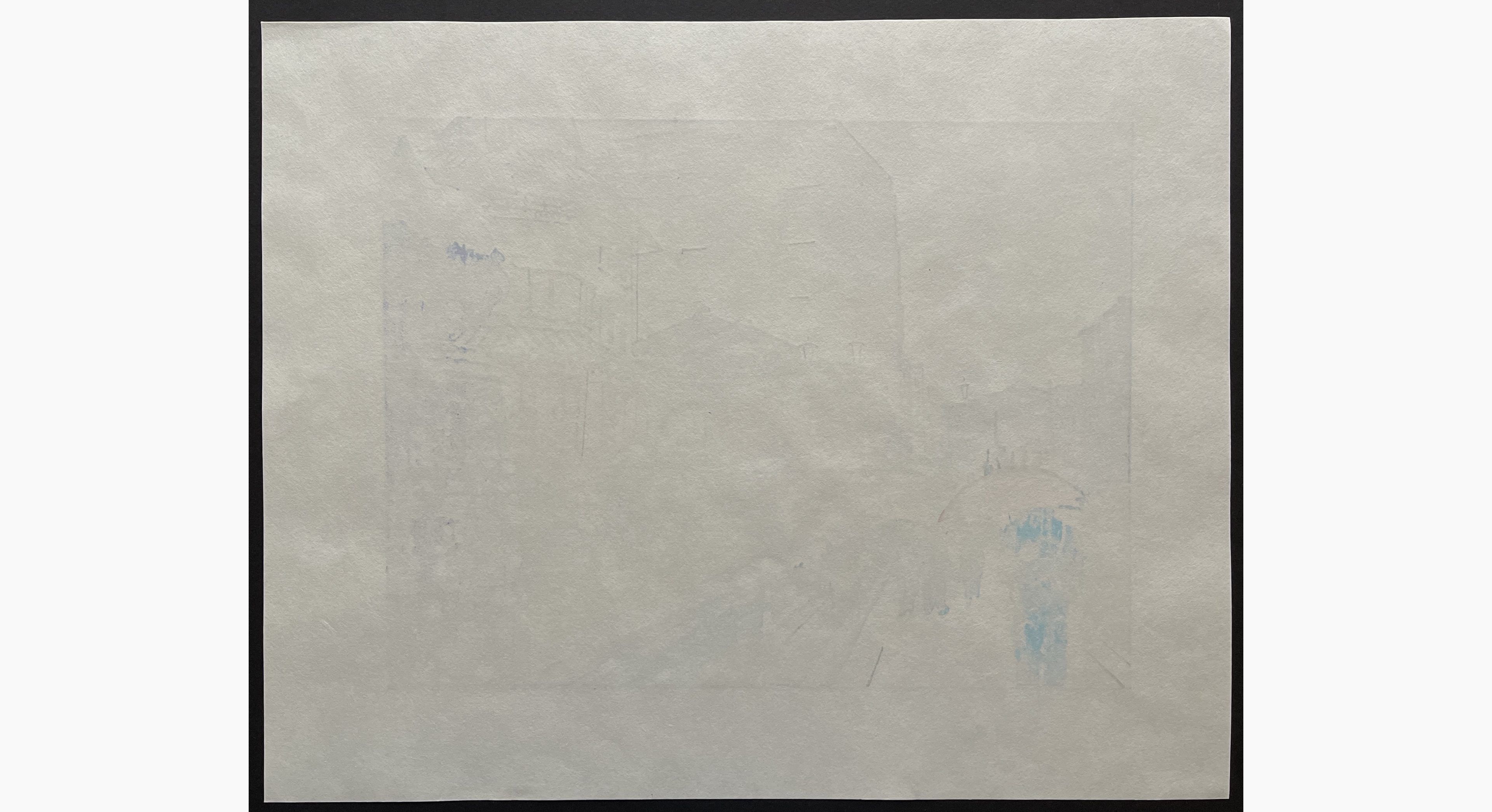 Japanese print - Junichi Mibugawa - Winter Days