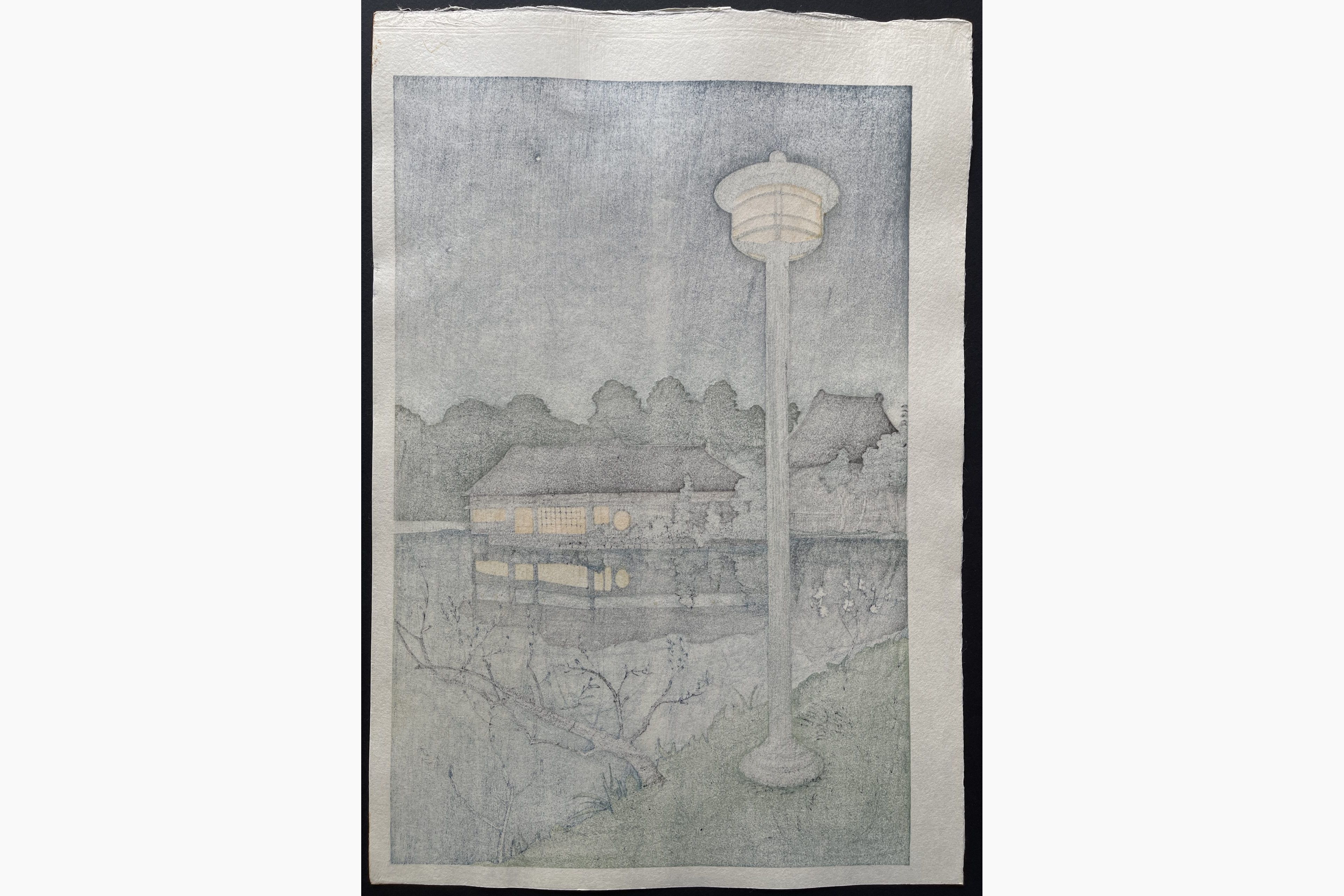 Japanese print - Noel Nouet - Shinobazu Pond