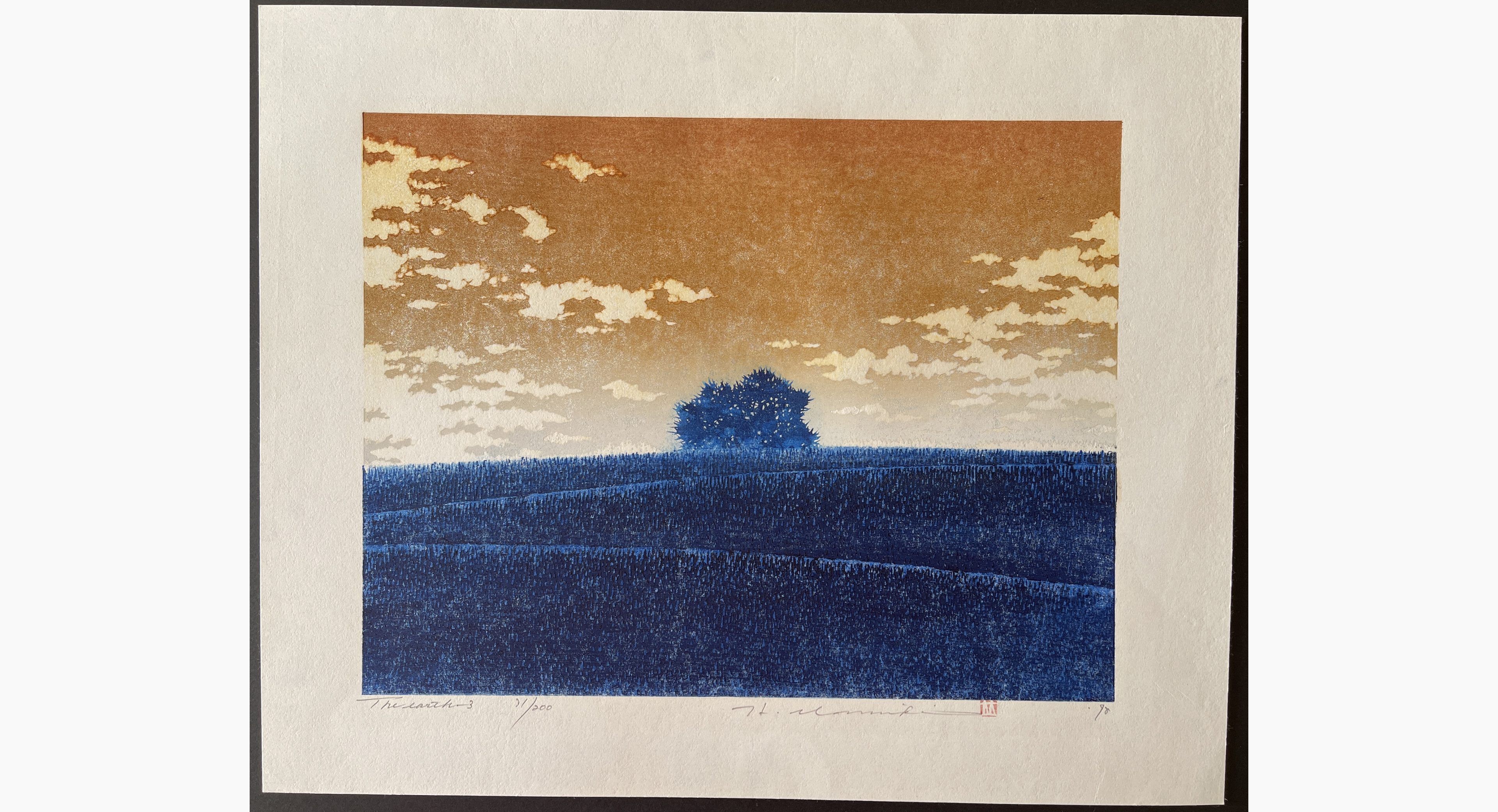 Japanese woodblock print - Hajime Namiki - The Earth 3