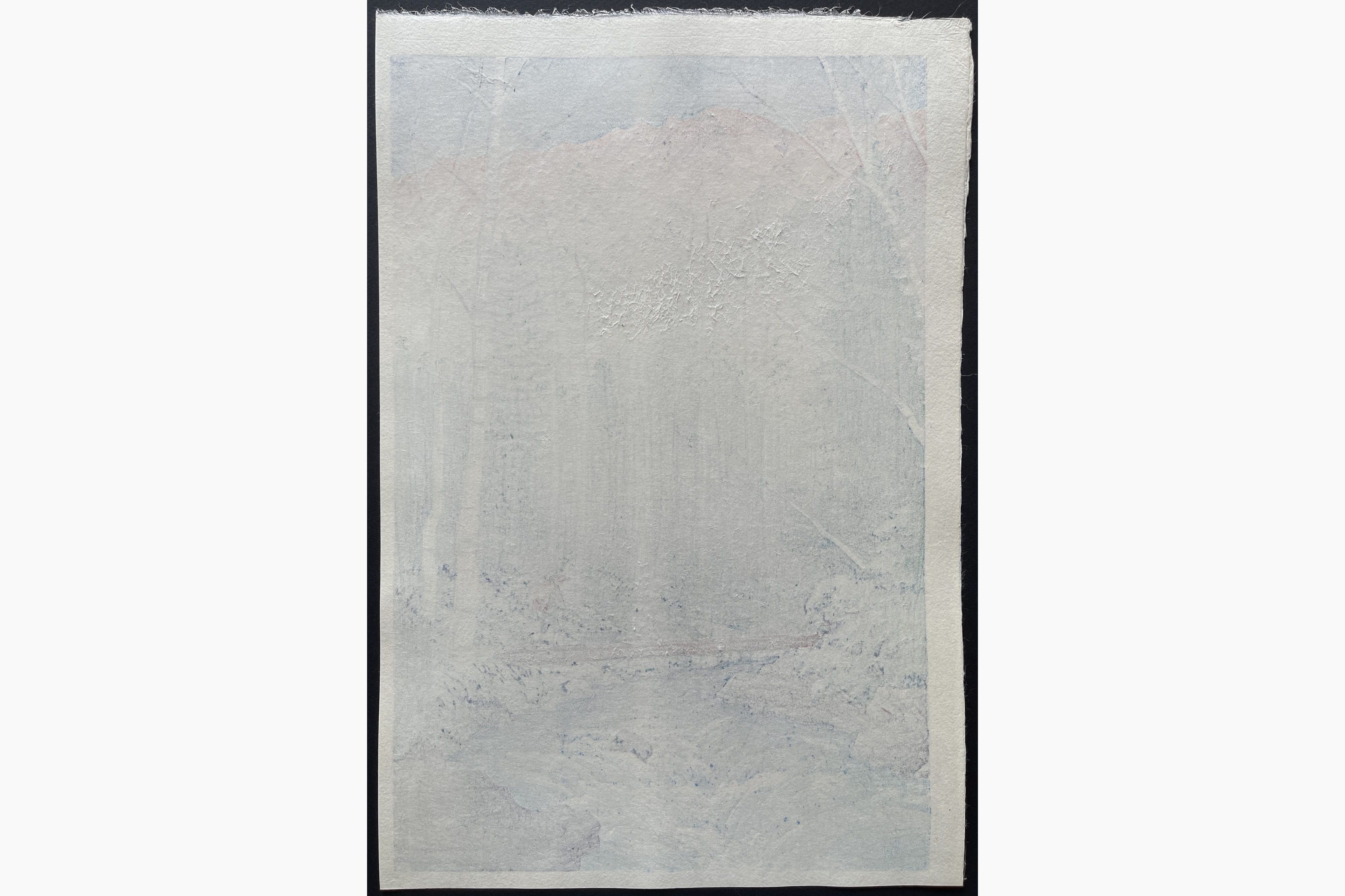 Japanese print - Ito Takashi - Take River at Dawn