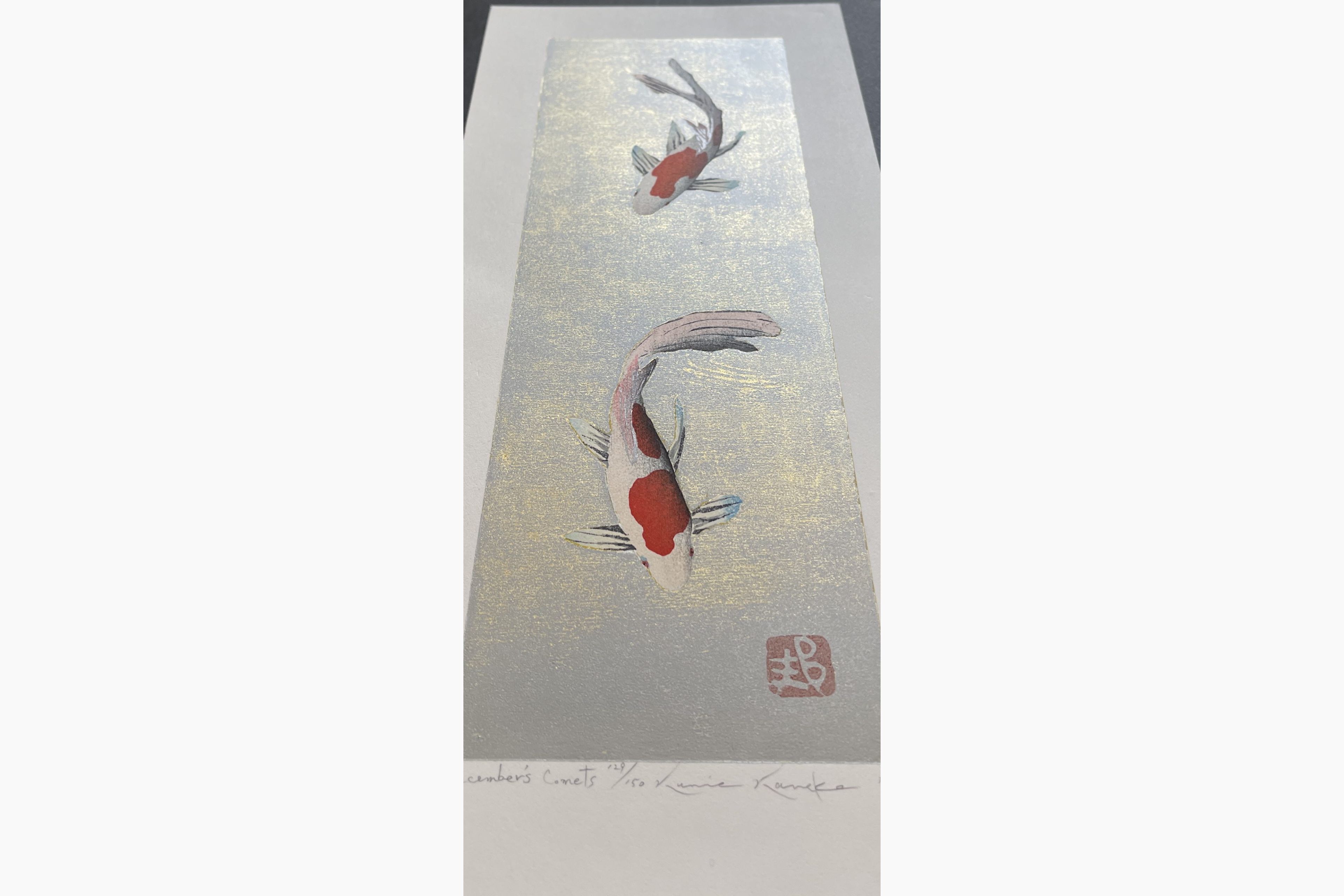 Japanese print - Kunio Kaneko - December's Comet