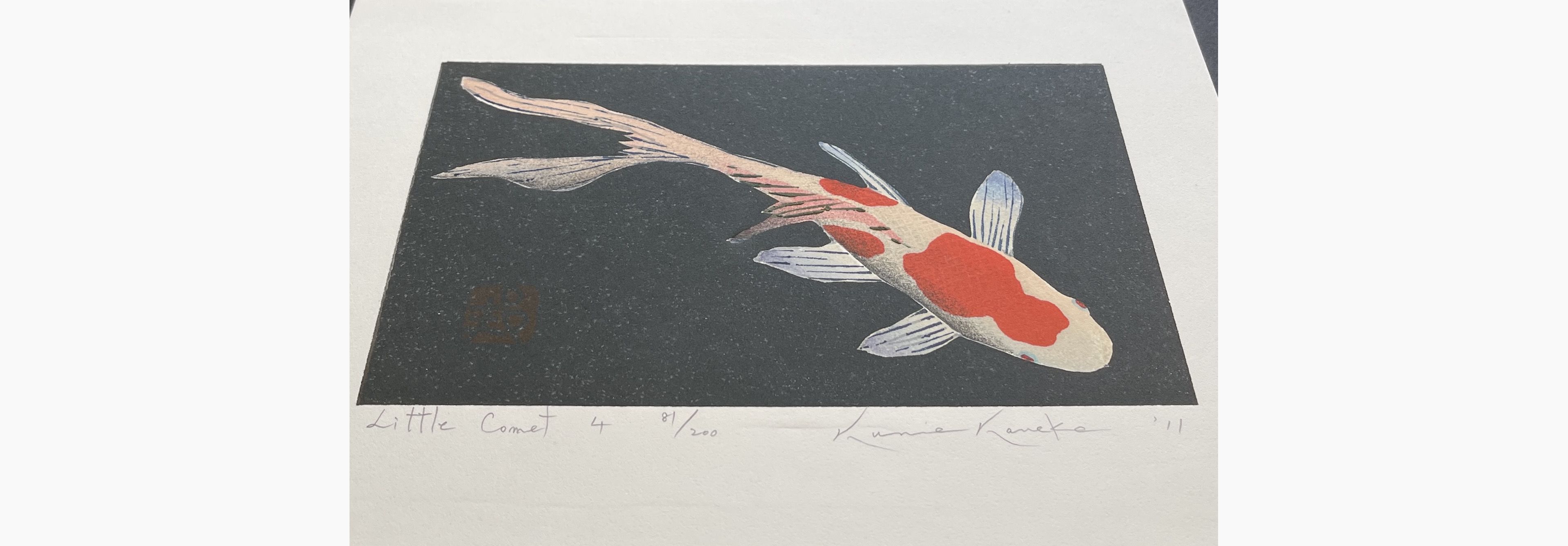 Japanese print - Kunio Kaneko - Little Comet 4