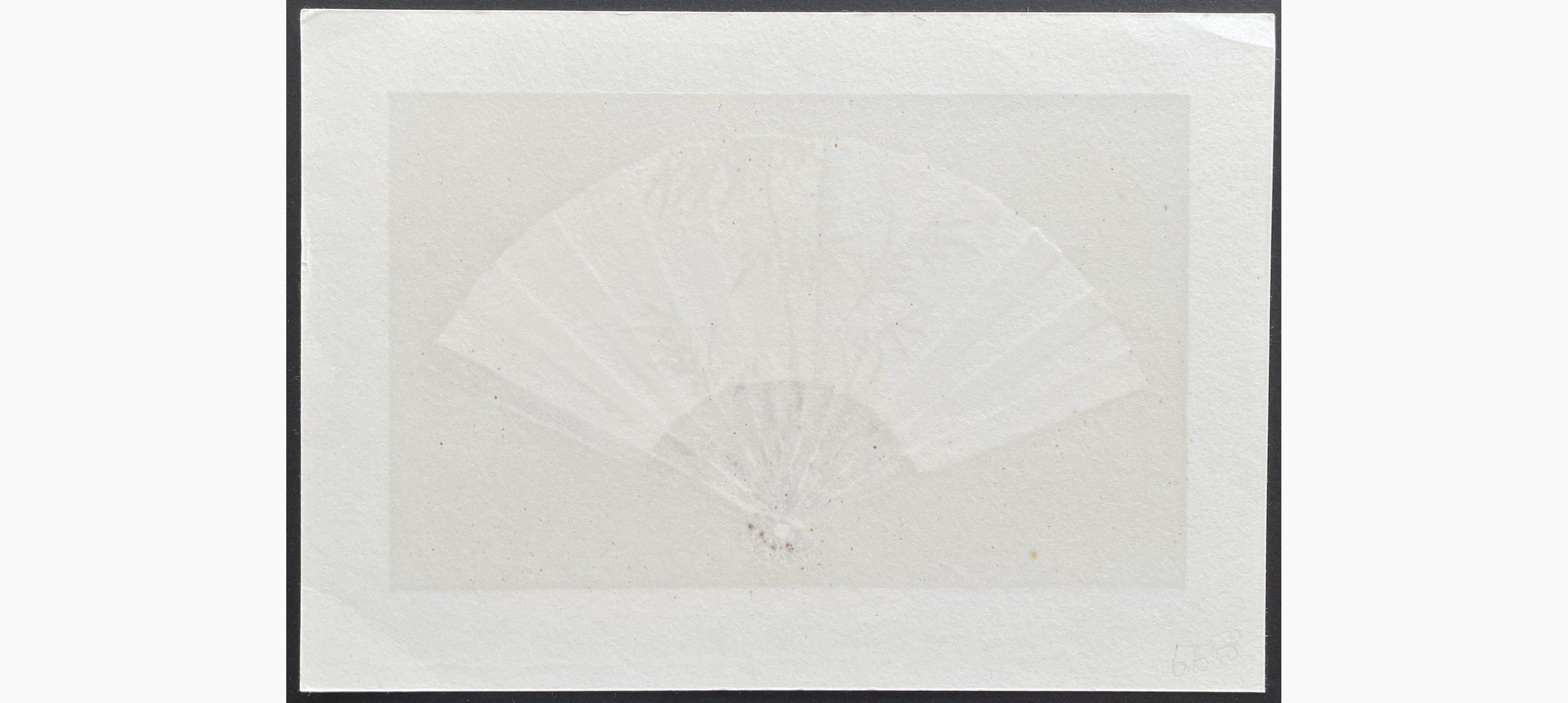 Woodblock print - Kunio Kaneko - Fan Fan19