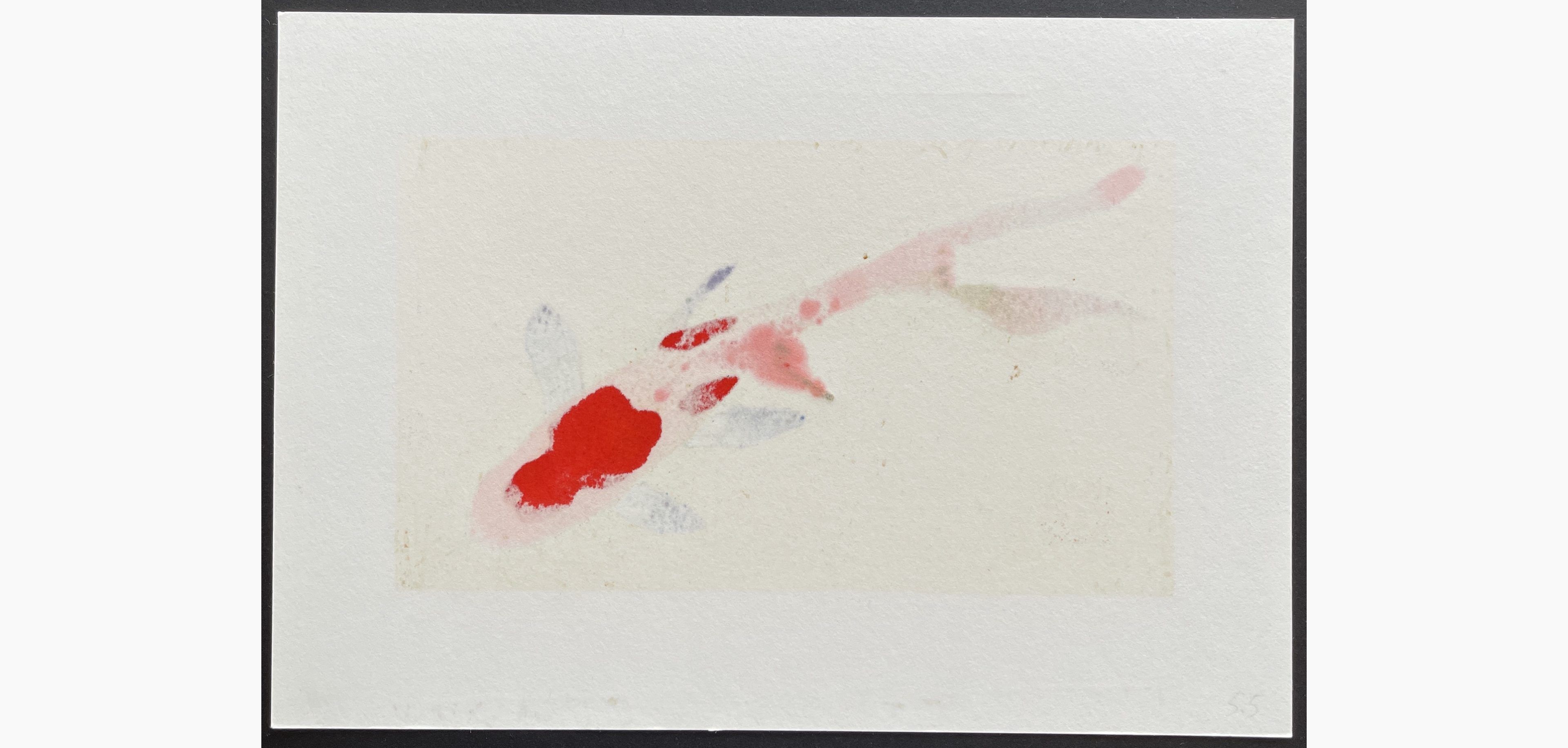 Woodblock print - Kunio Kaneko - Little Comet 3