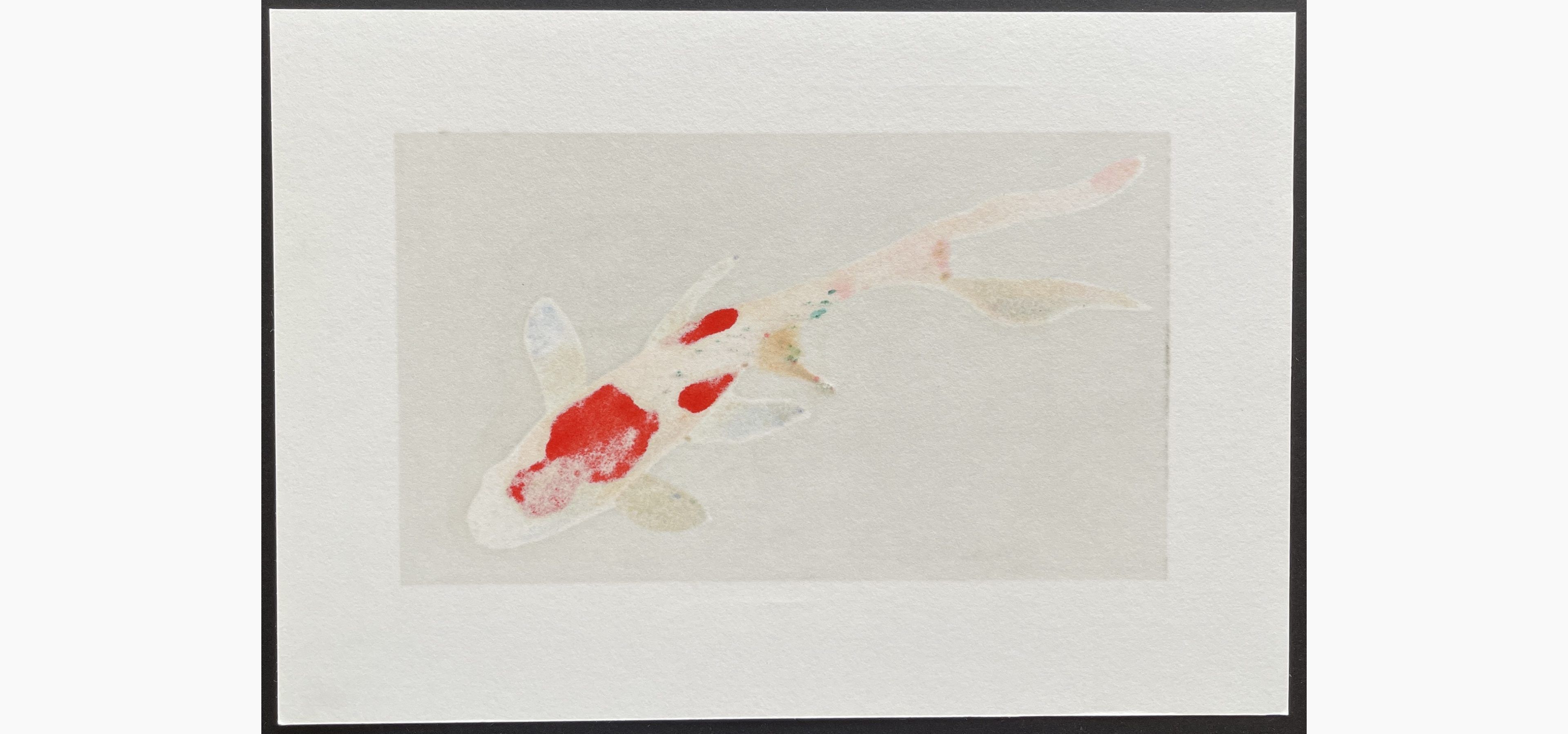 Woodblock print - Kunio Kaneko - Little Comet 4