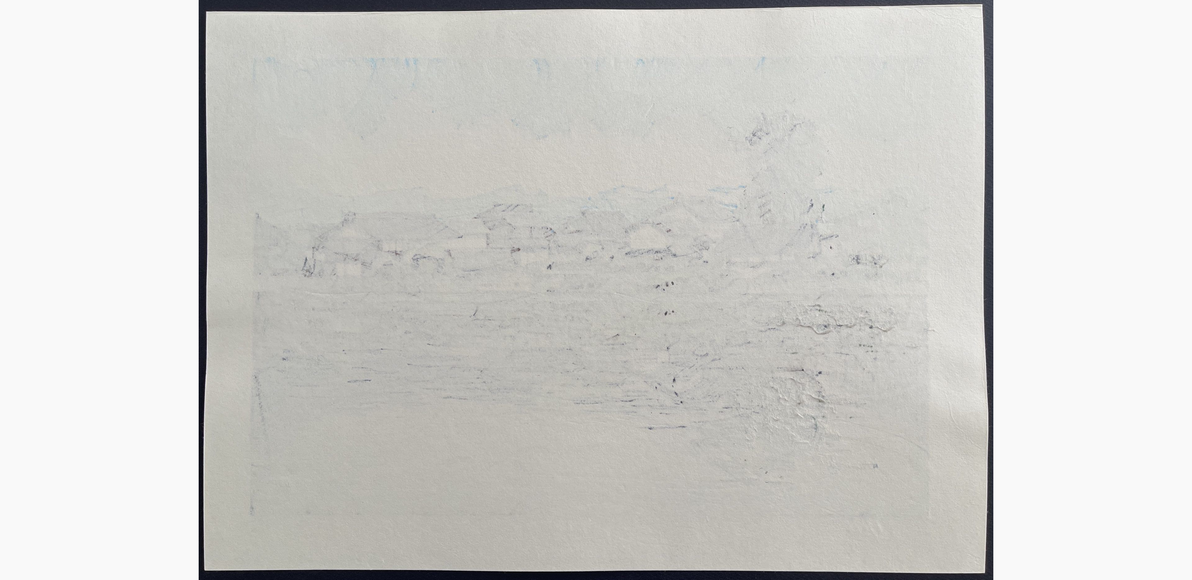 Japanese print - Nishijima Katsuyuki - The Inlet of Takashima