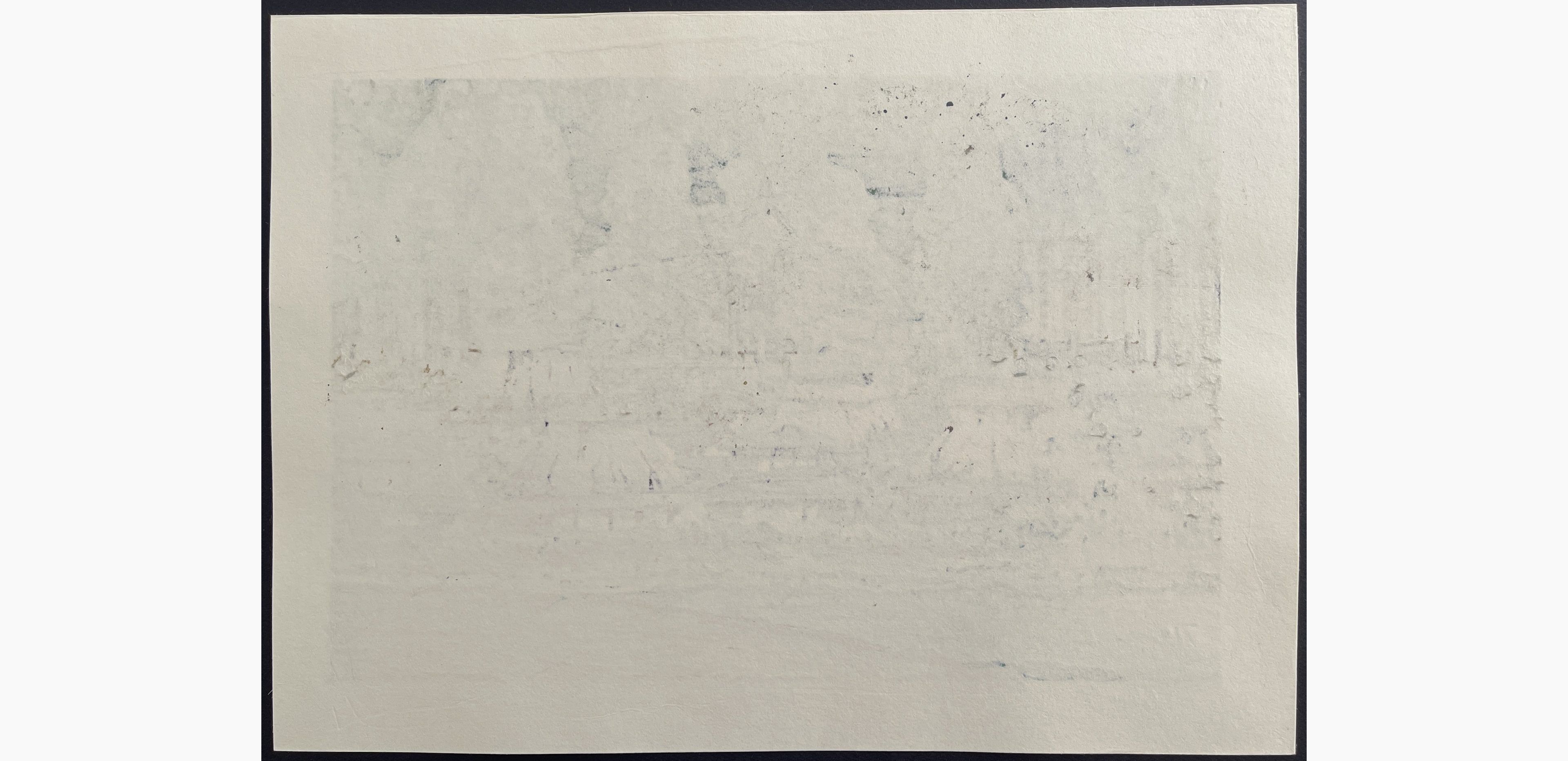 Japanese print - Nishijima Katsuyuki - The Village of Kayabuki