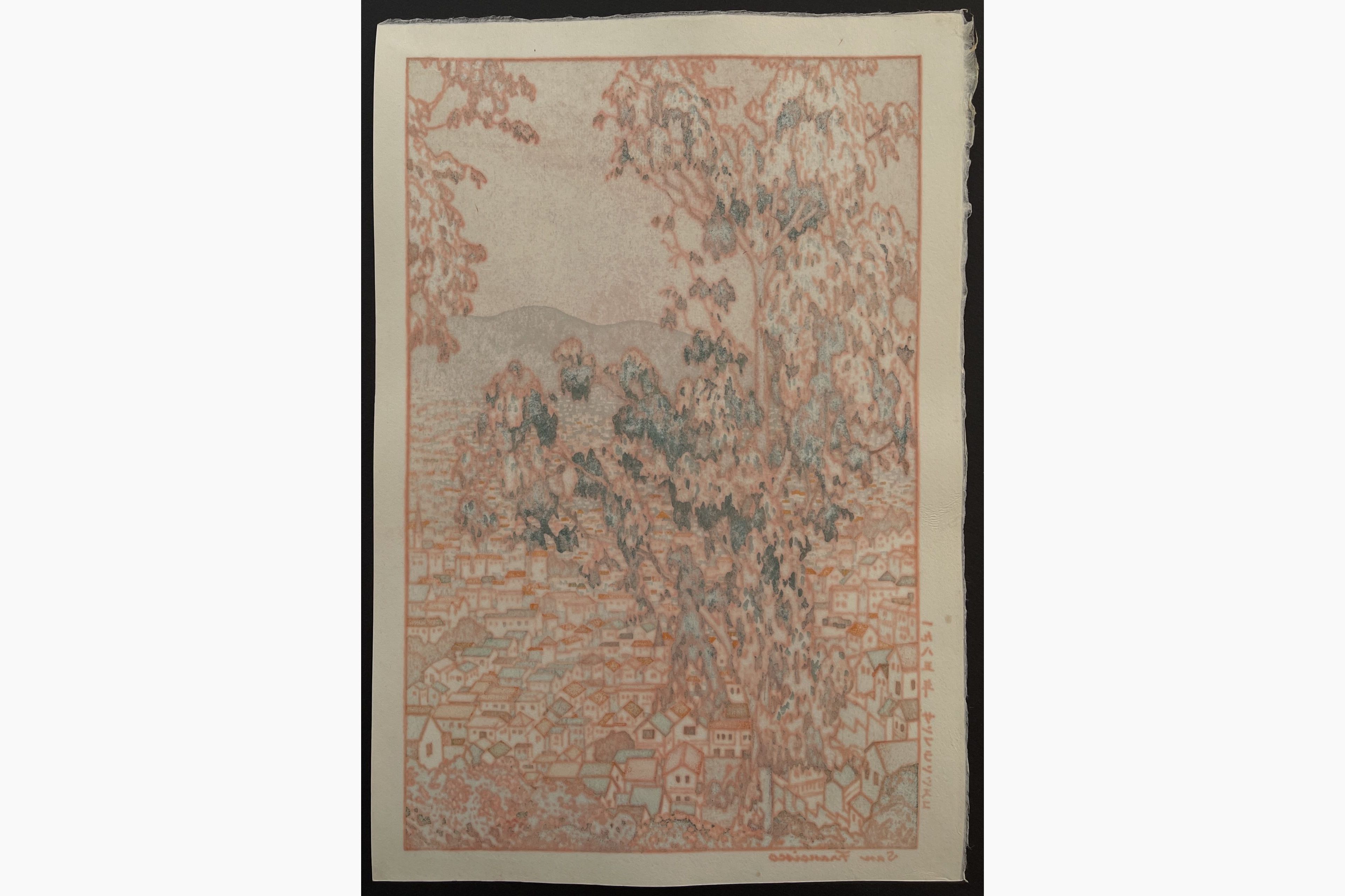 Japanese print - Toshi Yoshida - San Francisco