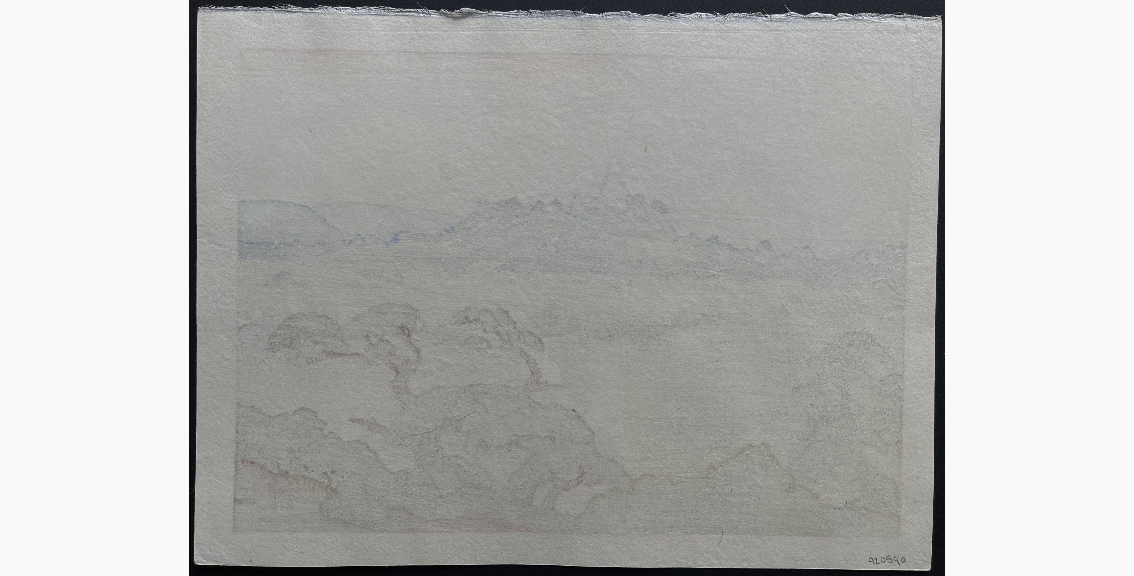 Japanese print - Toshi Yoshida - Shirasagi Castle