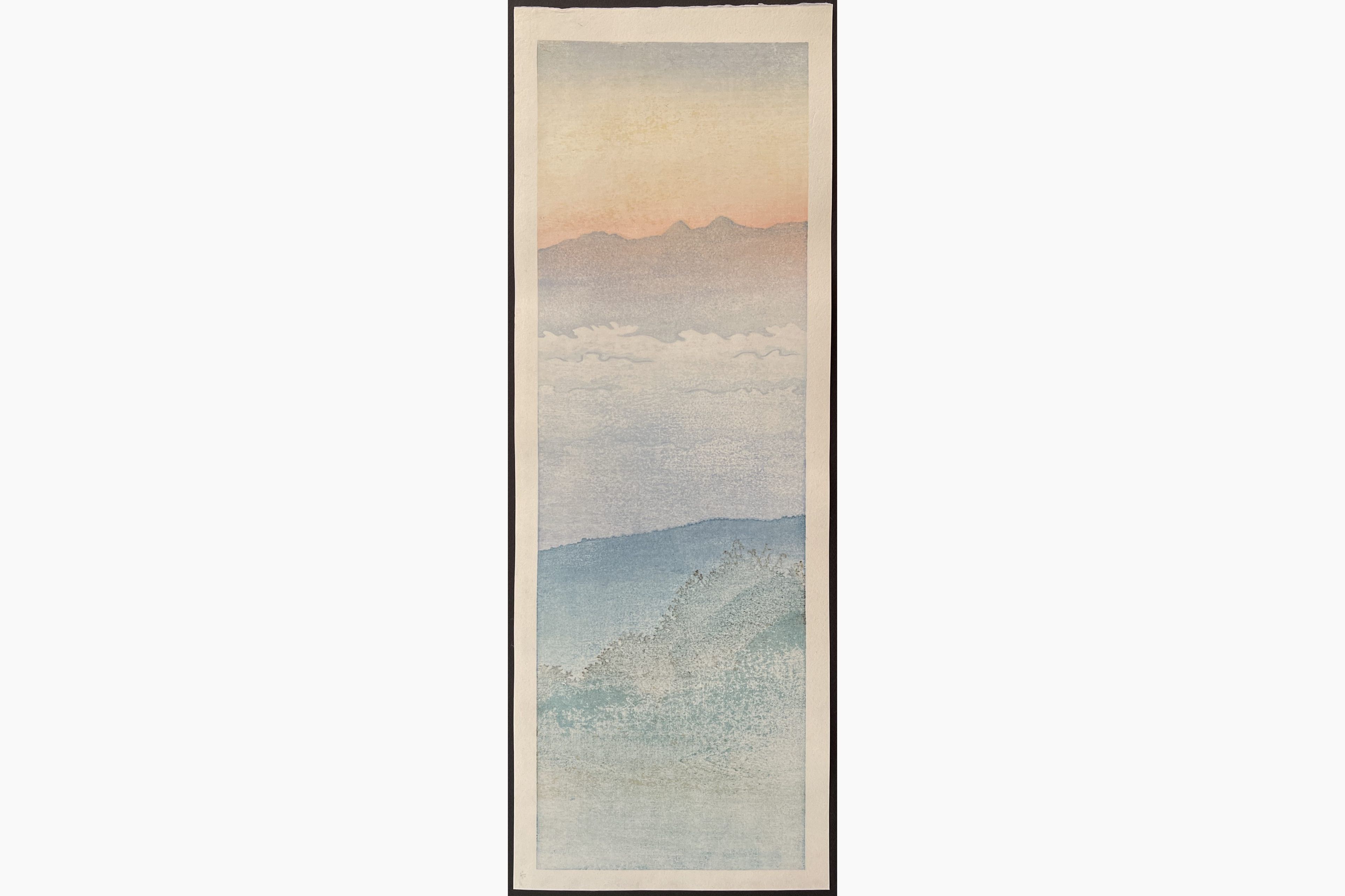 Japanese print - Tsukasa Yoshida - Yatsugatake