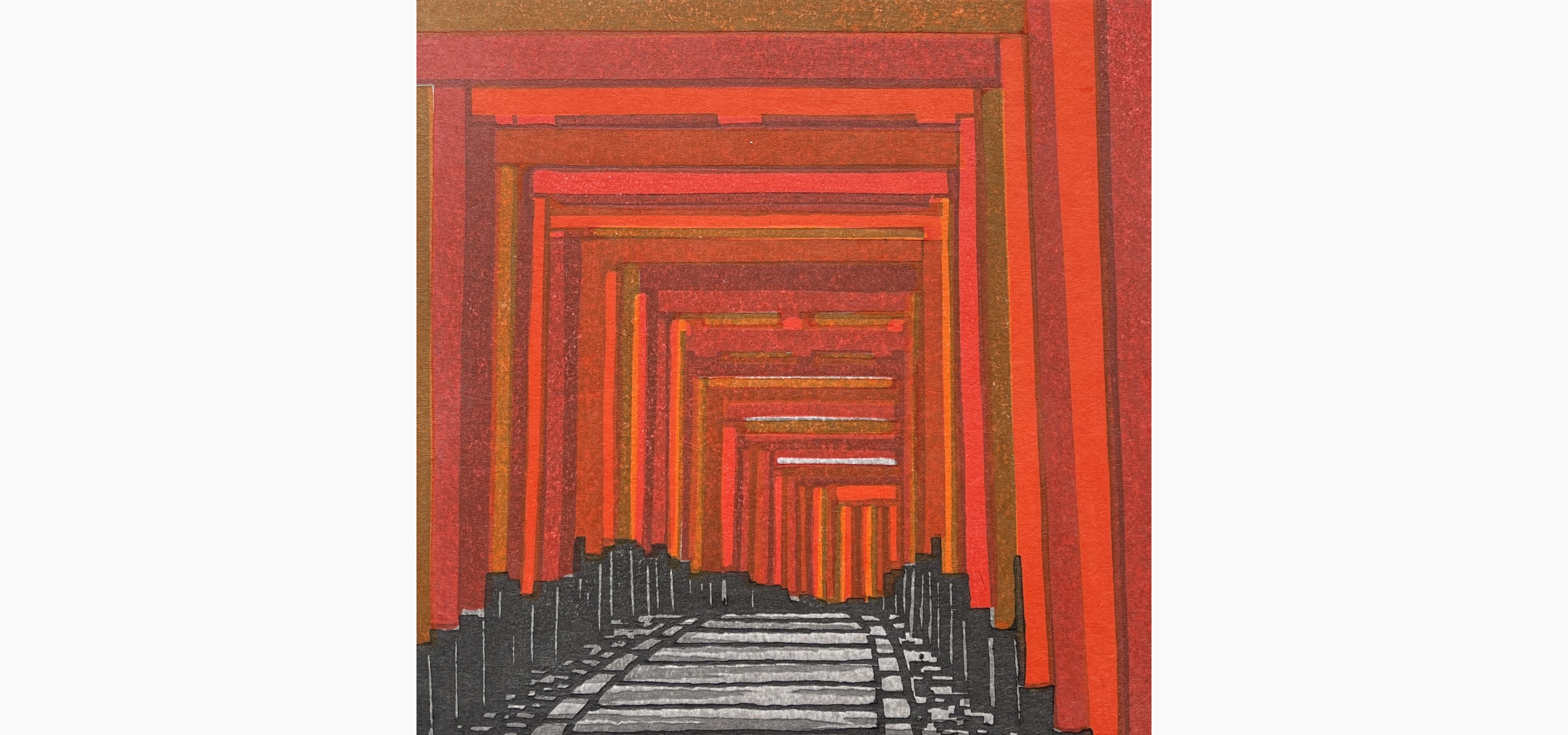 Original woodblock print - Sano Takao - Fushimi Inari