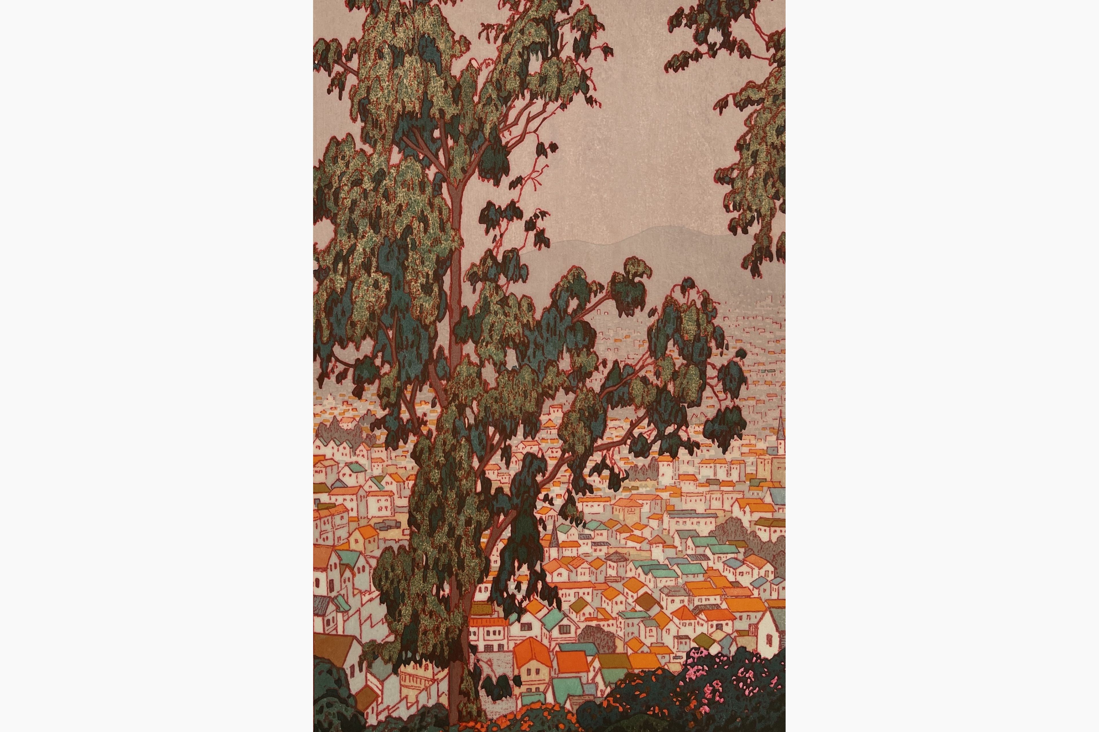 Original woodblock print - Toshi Yoshida - San Francisco