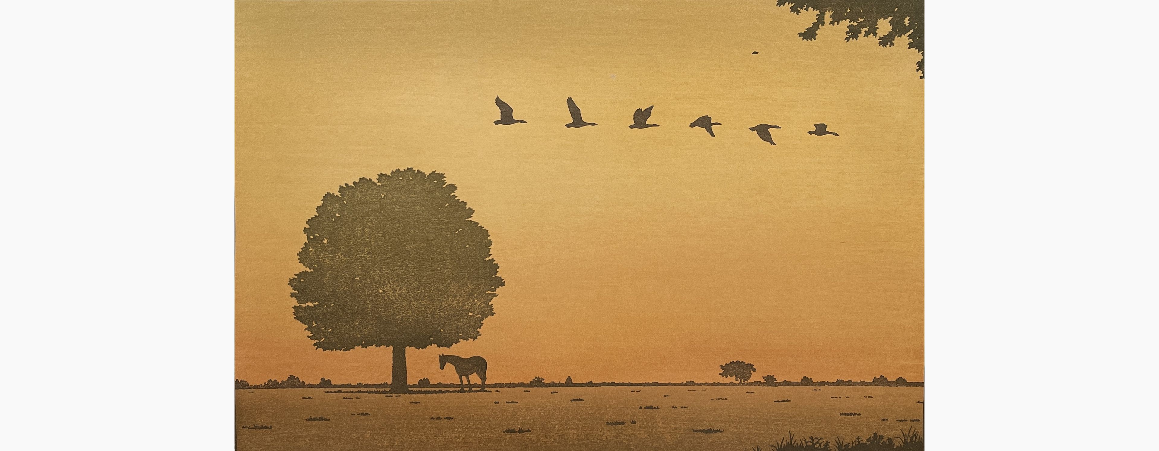 Original woodblock print - Tsukasa Yoshida - Memory
