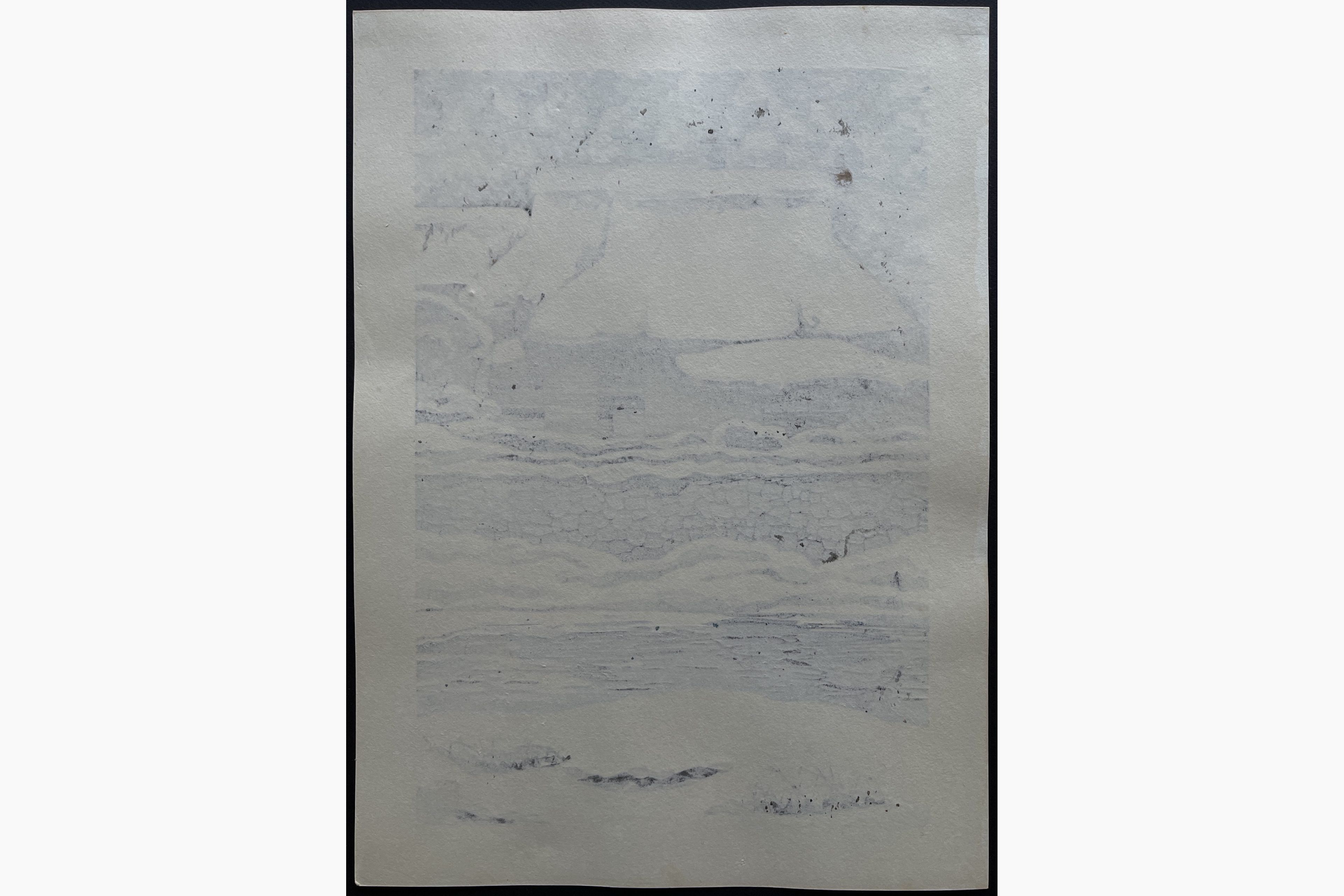 Japanese print - Nishijima Katsuyuki - Snow of Kutsuki