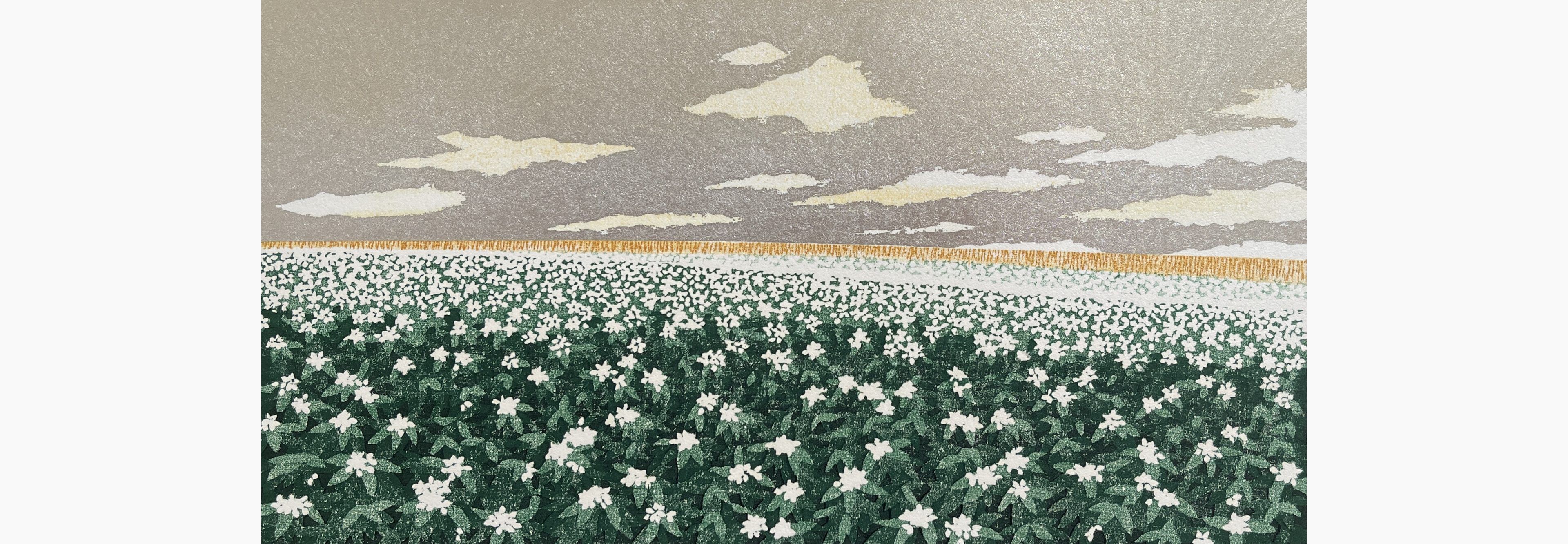 Original woodblock print - Hajime Namiki - Hill-3 Potato
