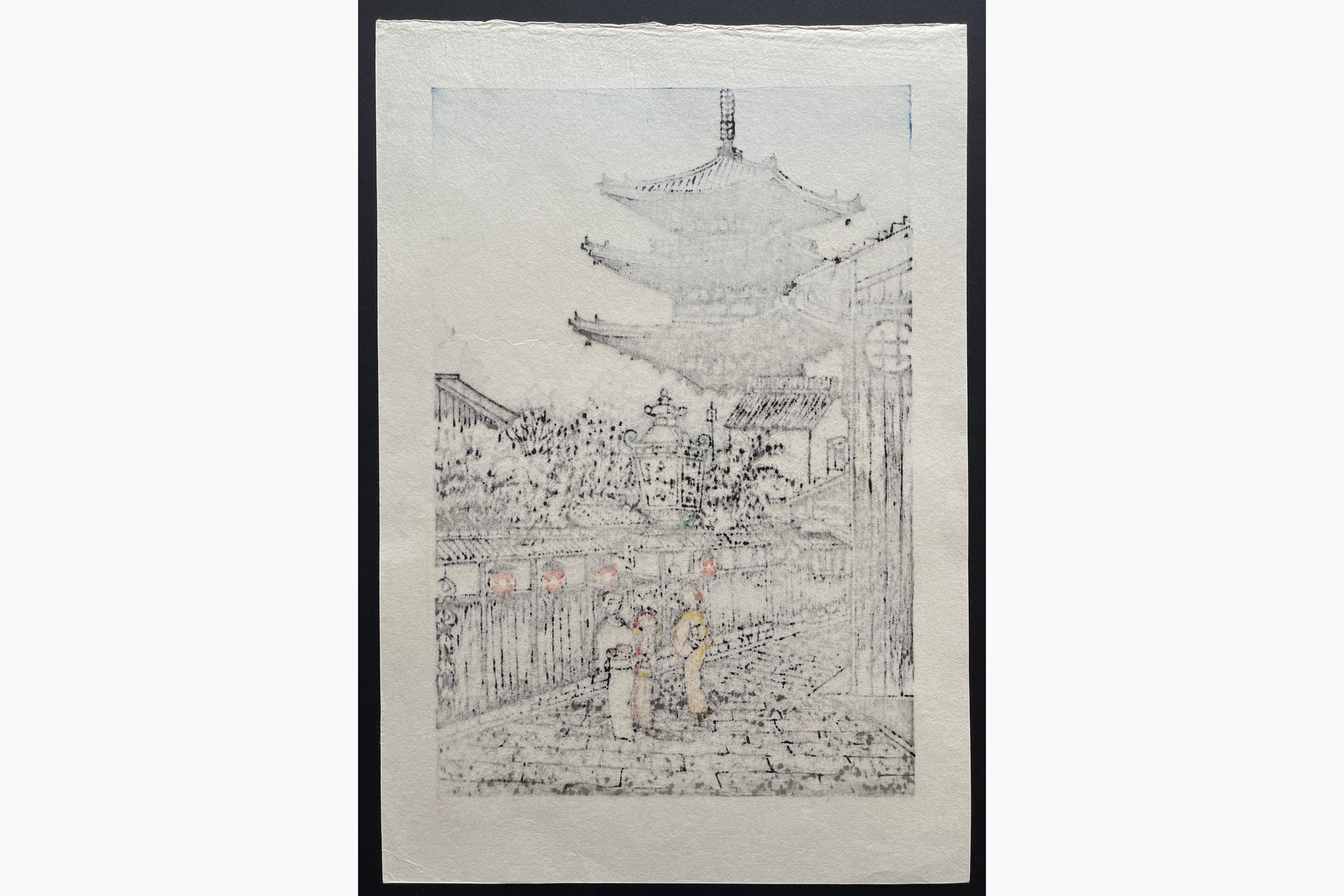 Japanese print - Fu Takenaka - Bunnosuke Chaya kara