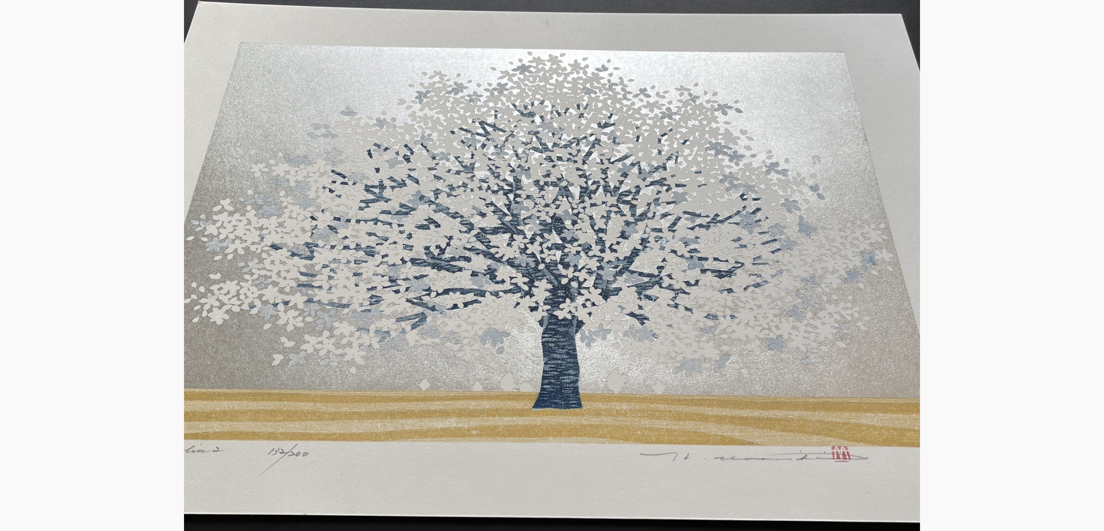 Japanese print - Hajime Namiki - Magnolia 2