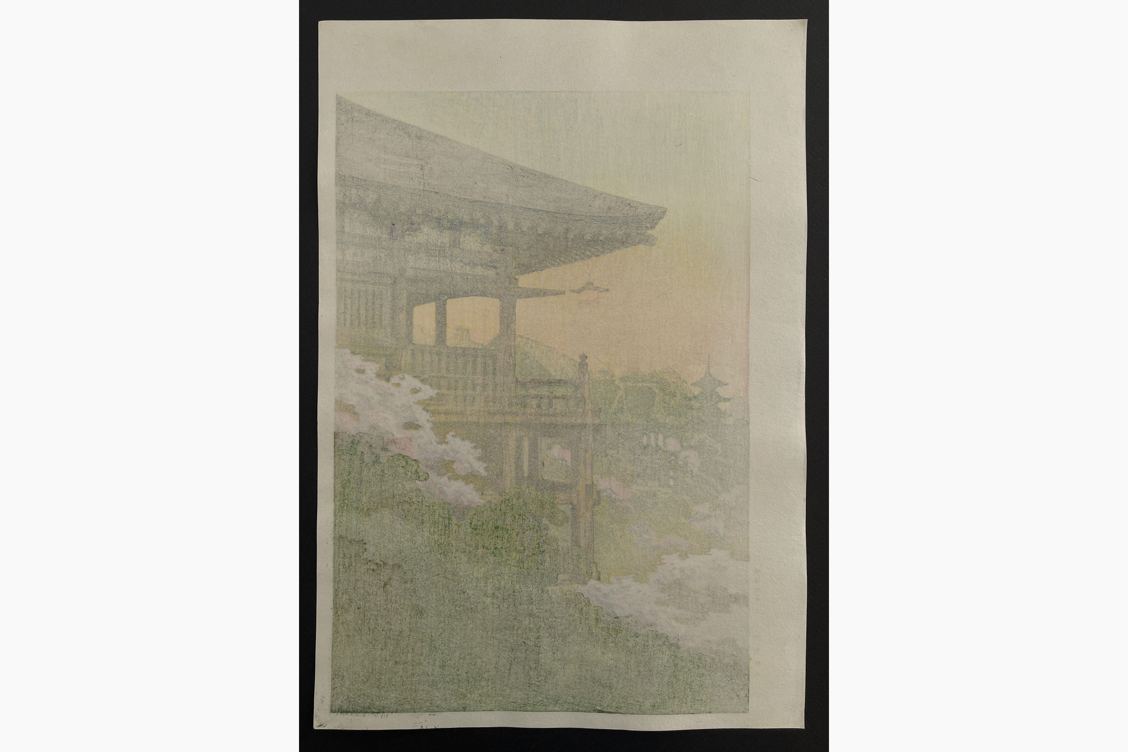 Japanese print - Ito Yuhan - Kiyomizu Temple, Kyoto