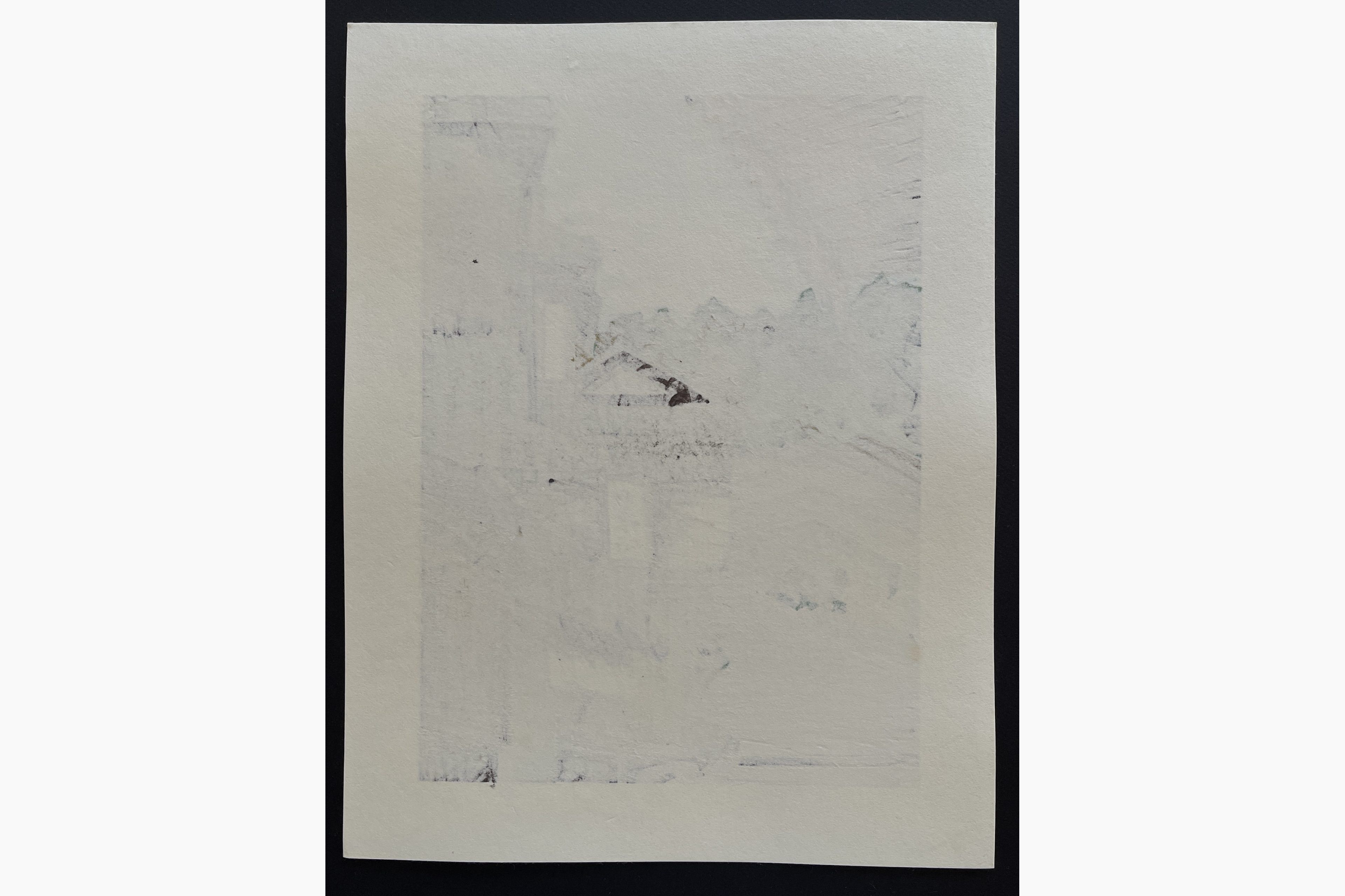 Japanese print - Nishijima Katsuyuki - Clouds Forming