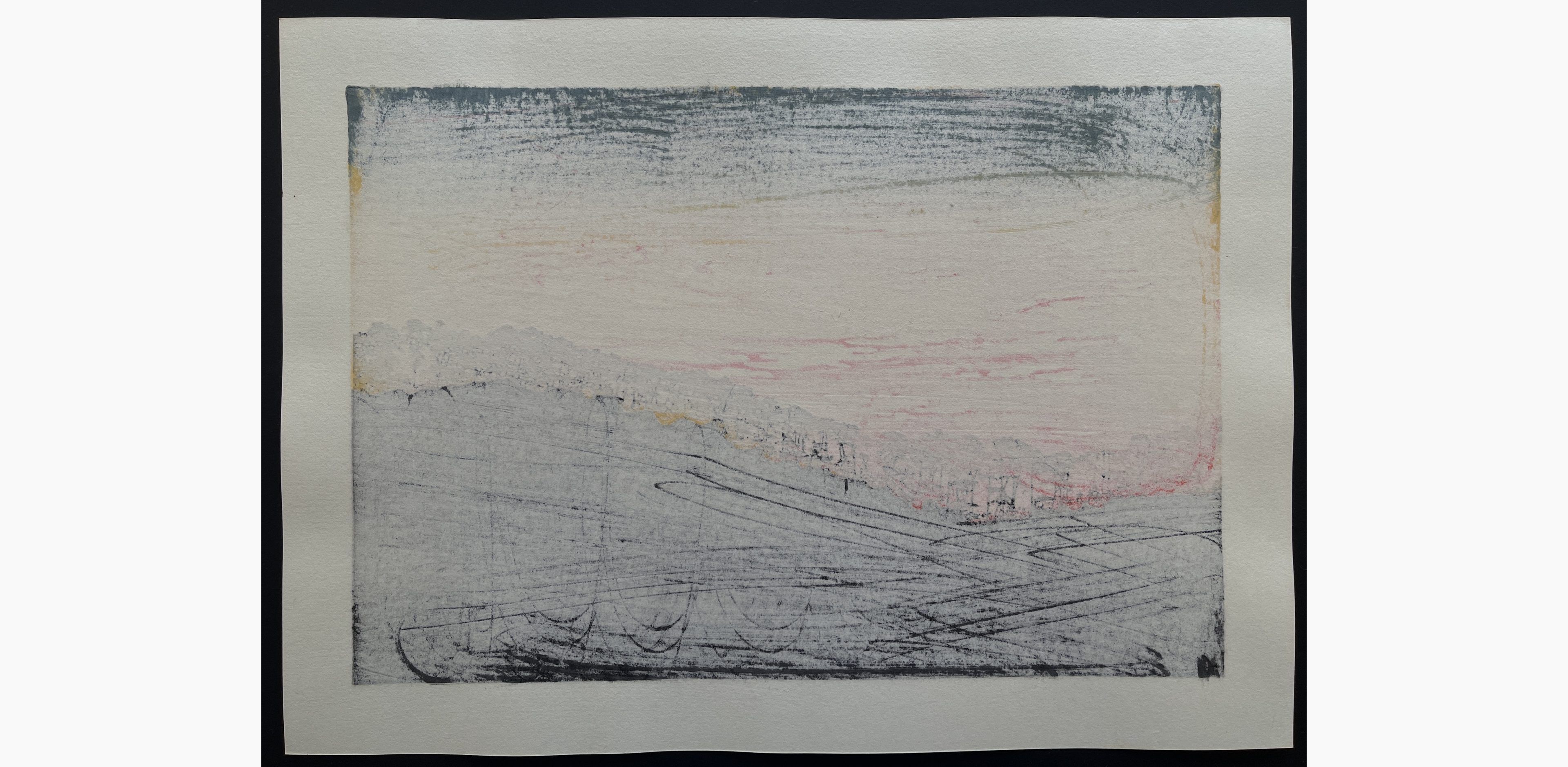 Japanese print - Nishijima Katsuyuki - Ogurayama