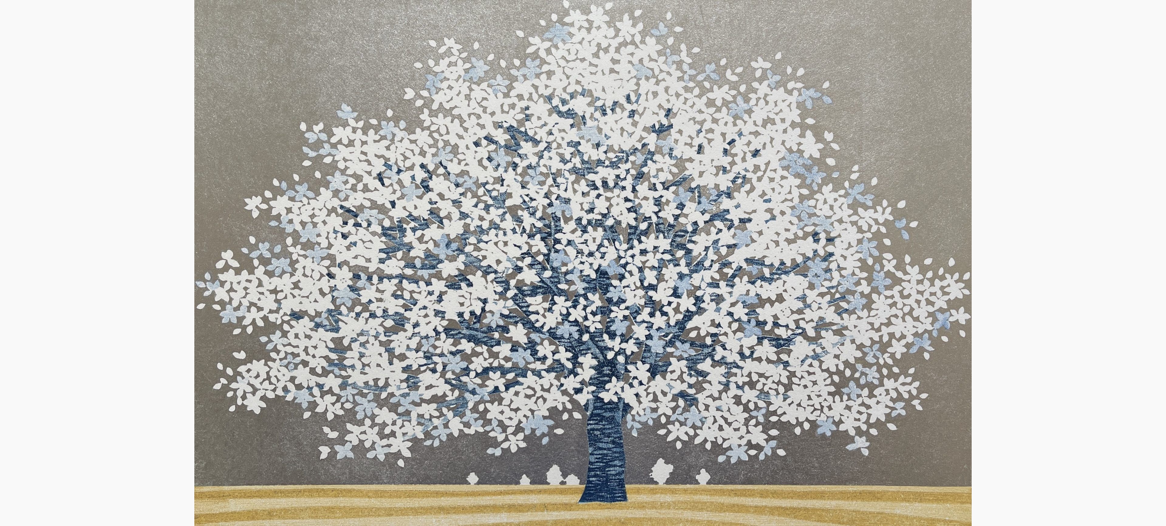 Original woodblock print - Hajime Namiki - Magnolia 2