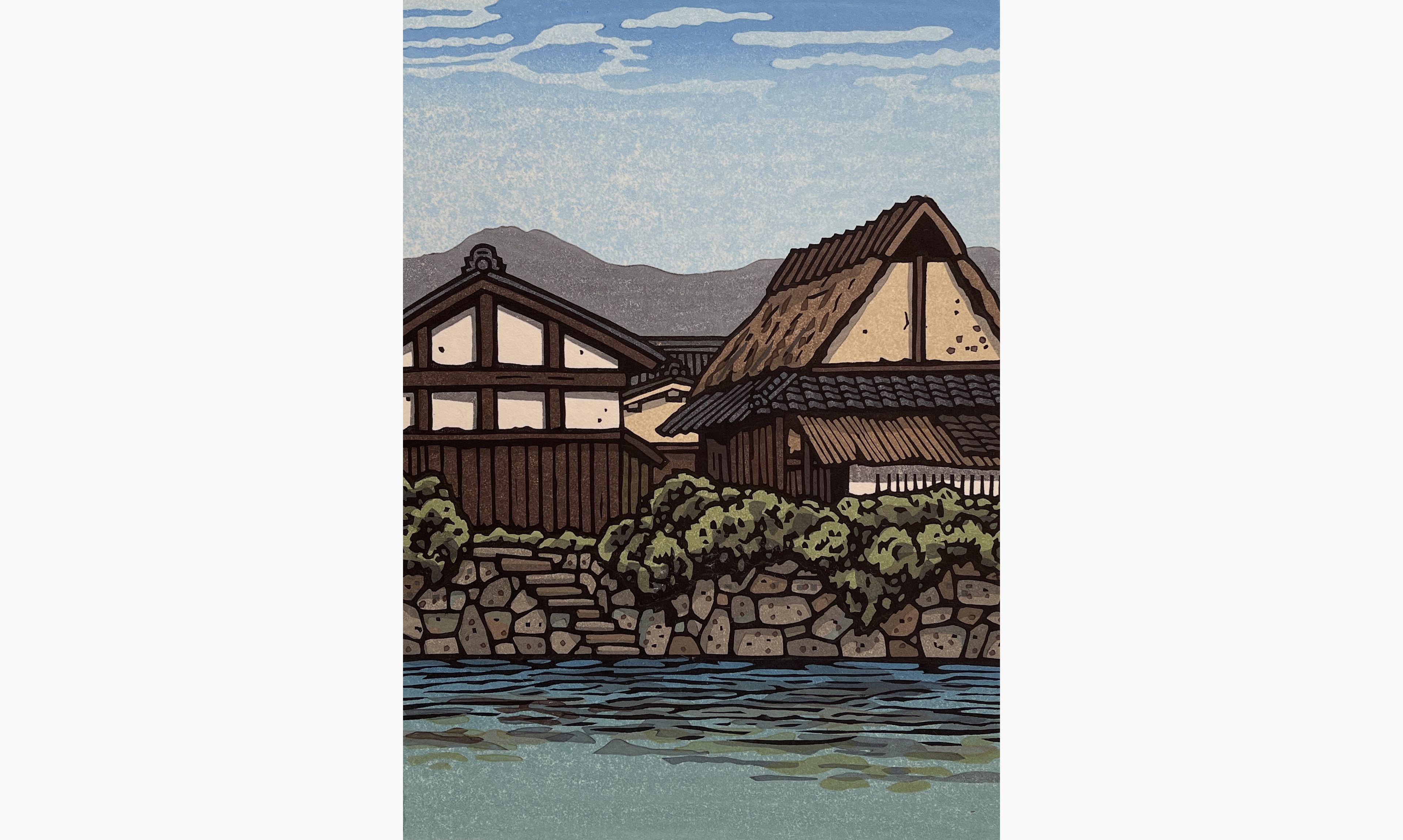 Original woodblock print - Nishijima Katsuyuki - Autumn Morning