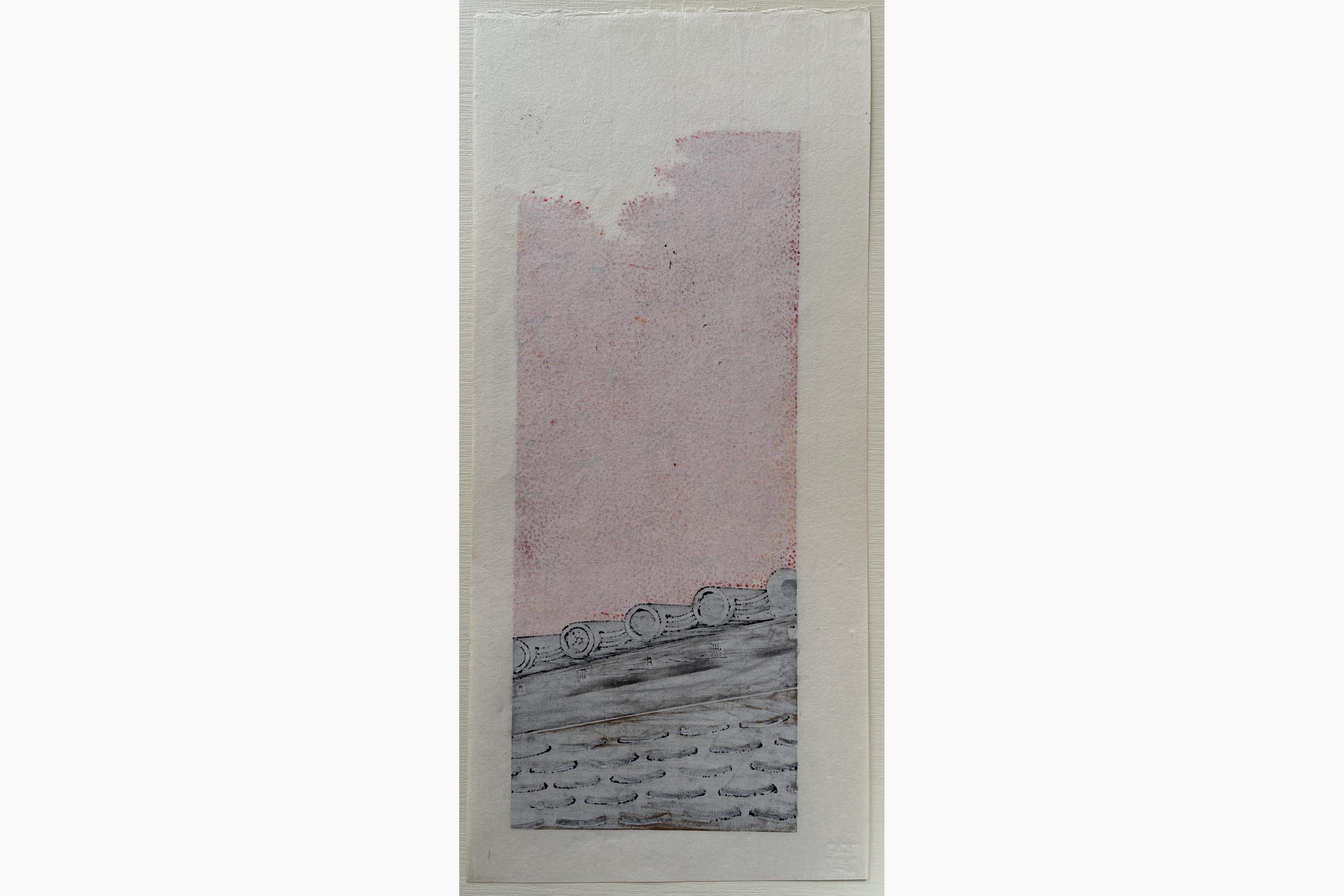 Woodblock print - Teruhide Kato - Autumn in Sagano