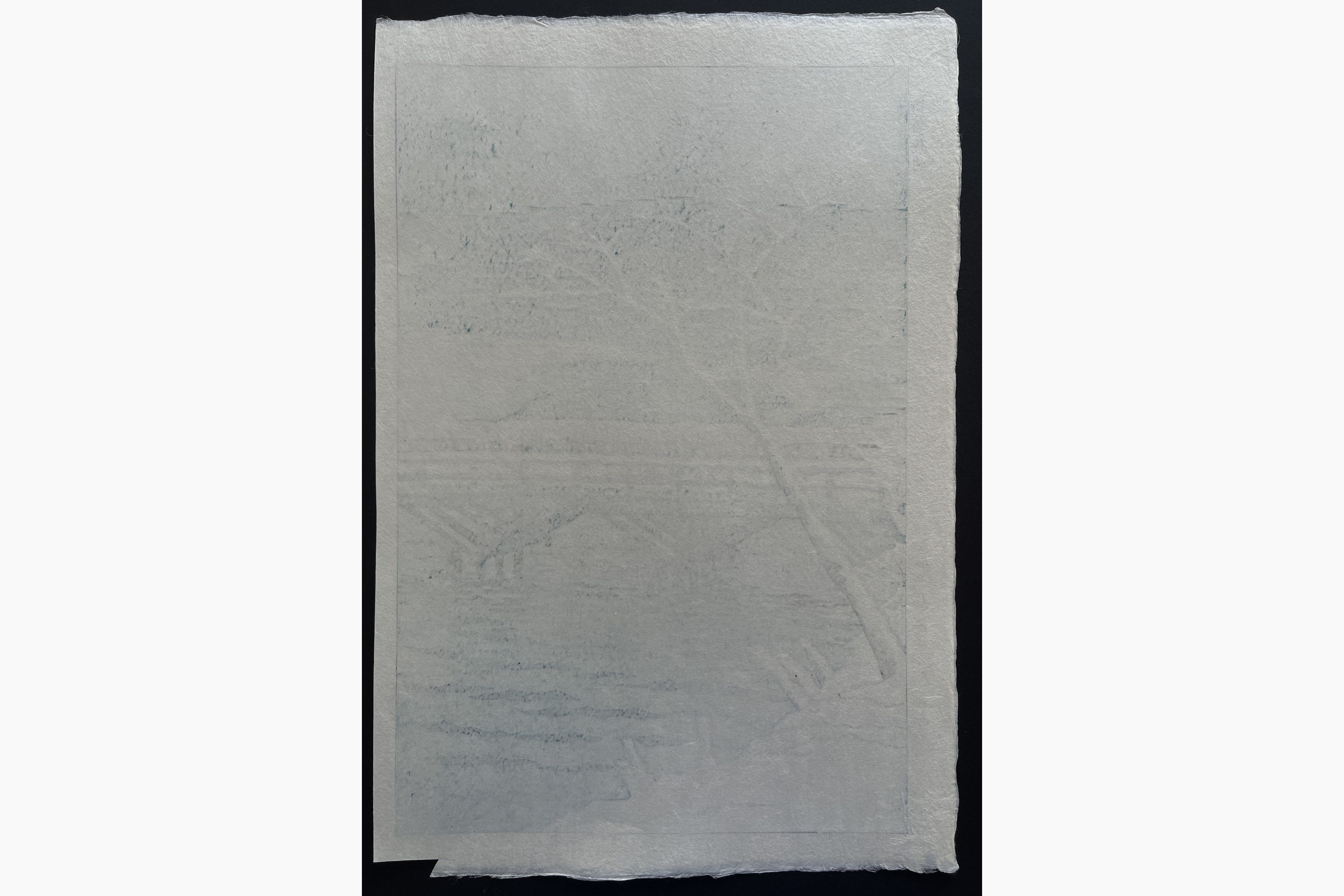 Japanese print - Kasamatsu Shiro - Kashiwazaki in Echigo