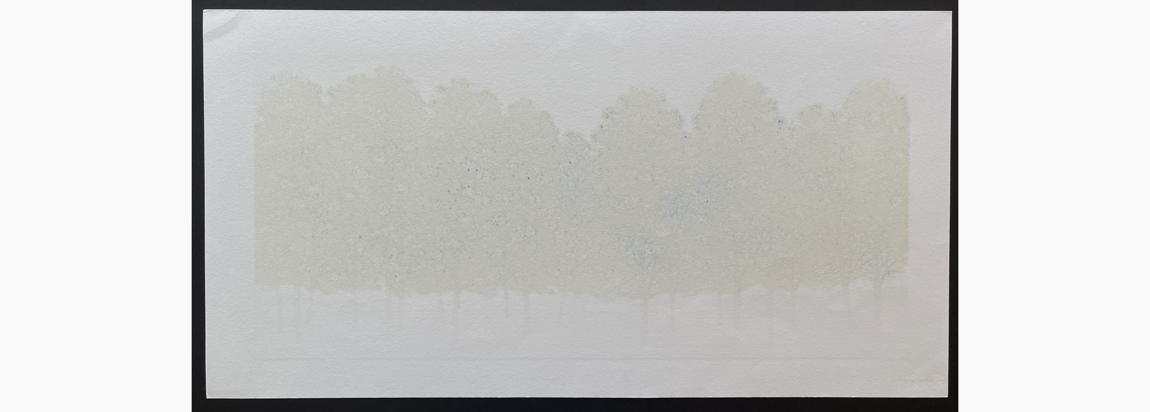 Woodblock print - Hajime Namiki - Tree scene 157