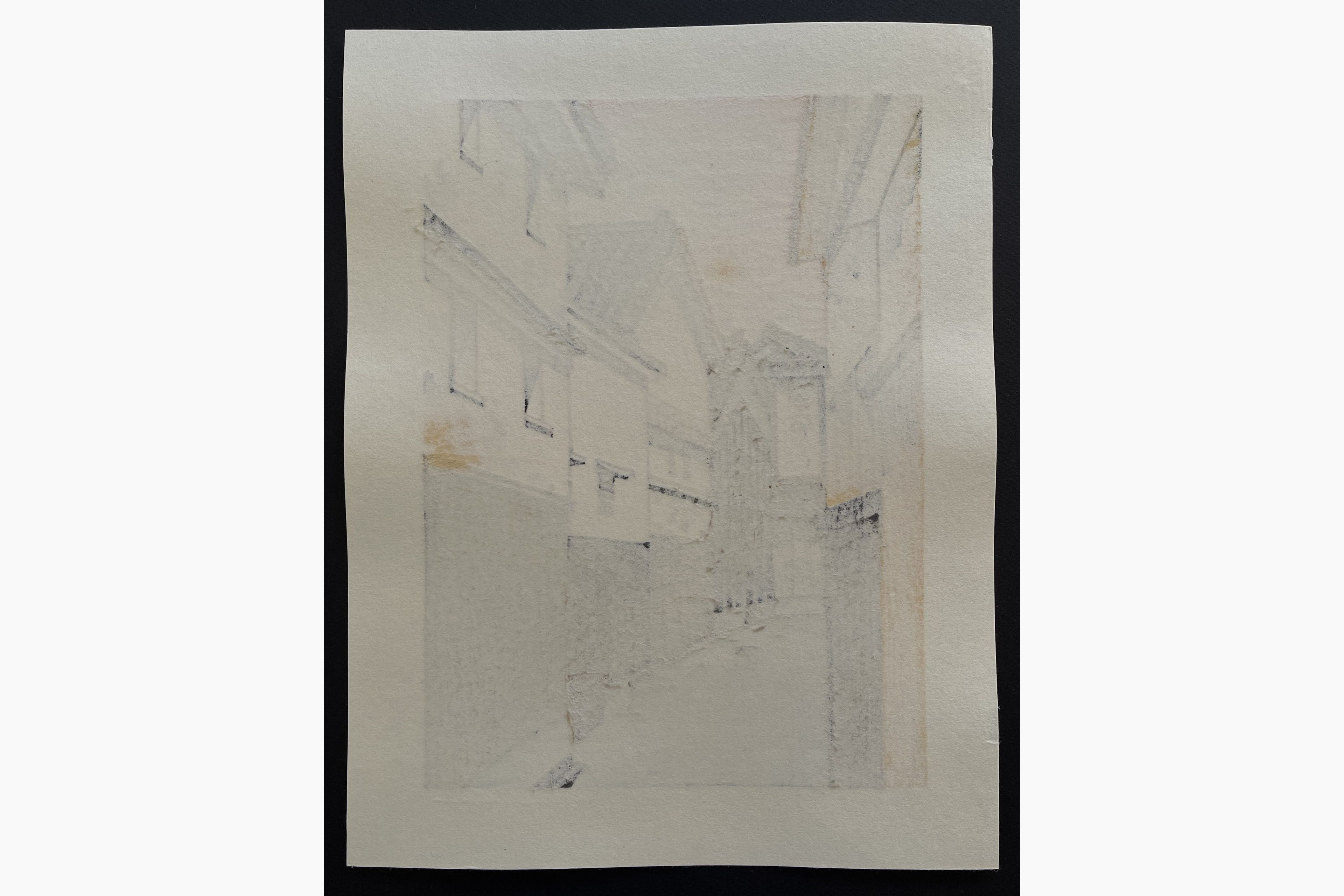 Japanese print - Nishijima Katsuyuki - Madder Red