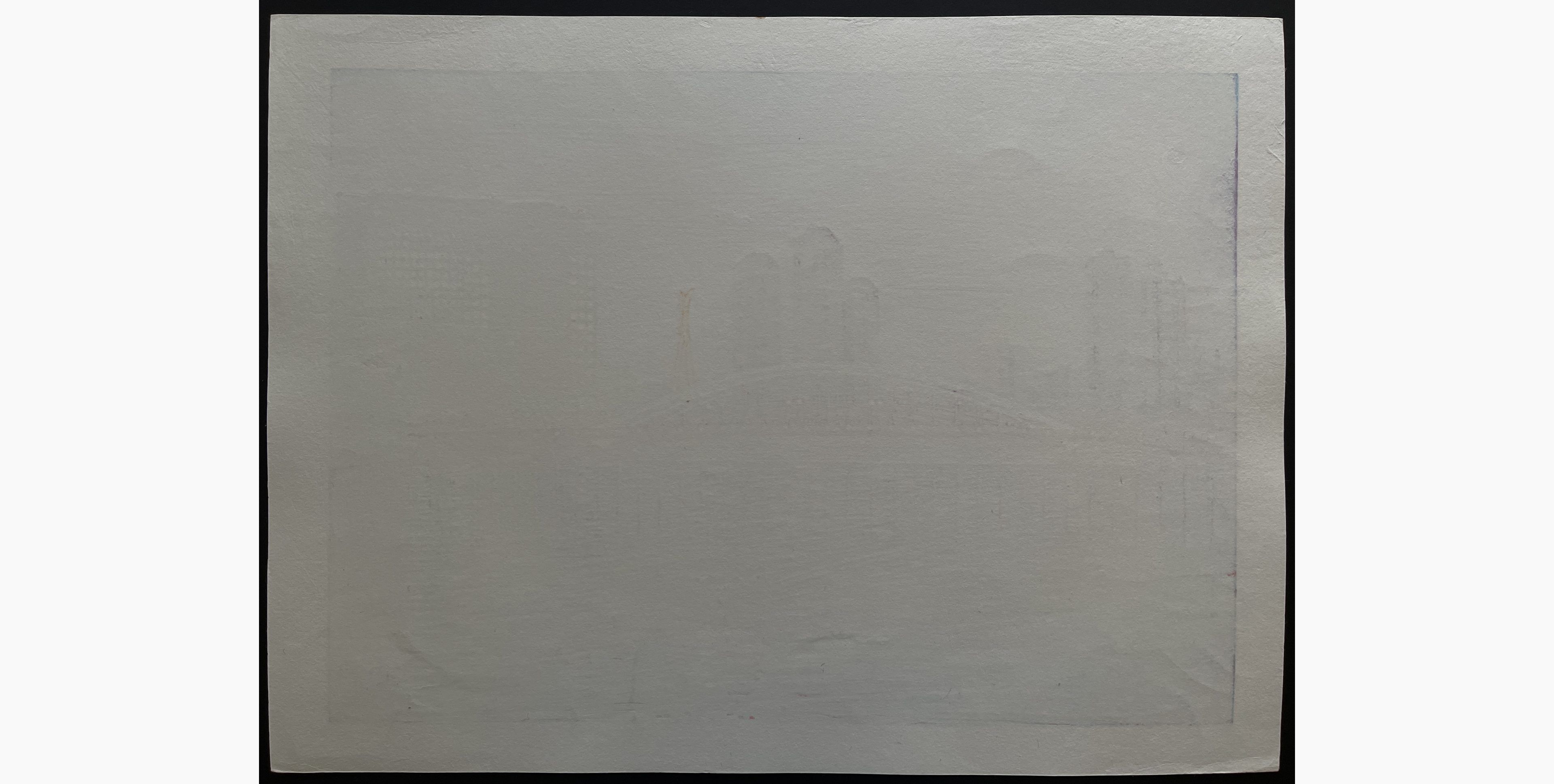 Japanese print - Sugiyama Mototsugu - Evening at Sumida River Part II